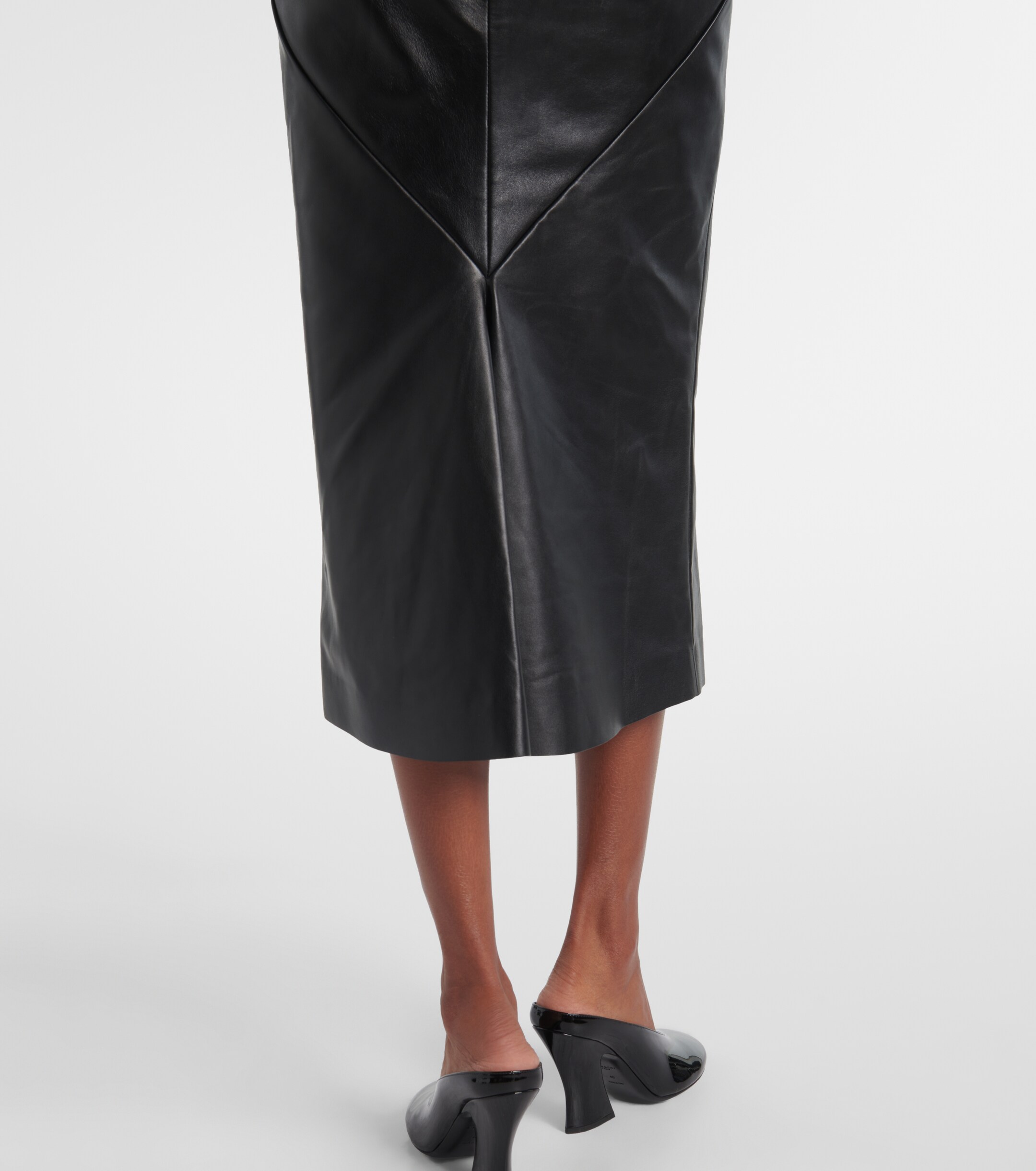 Givenchy High-rise leather pencil skirt thumbnail