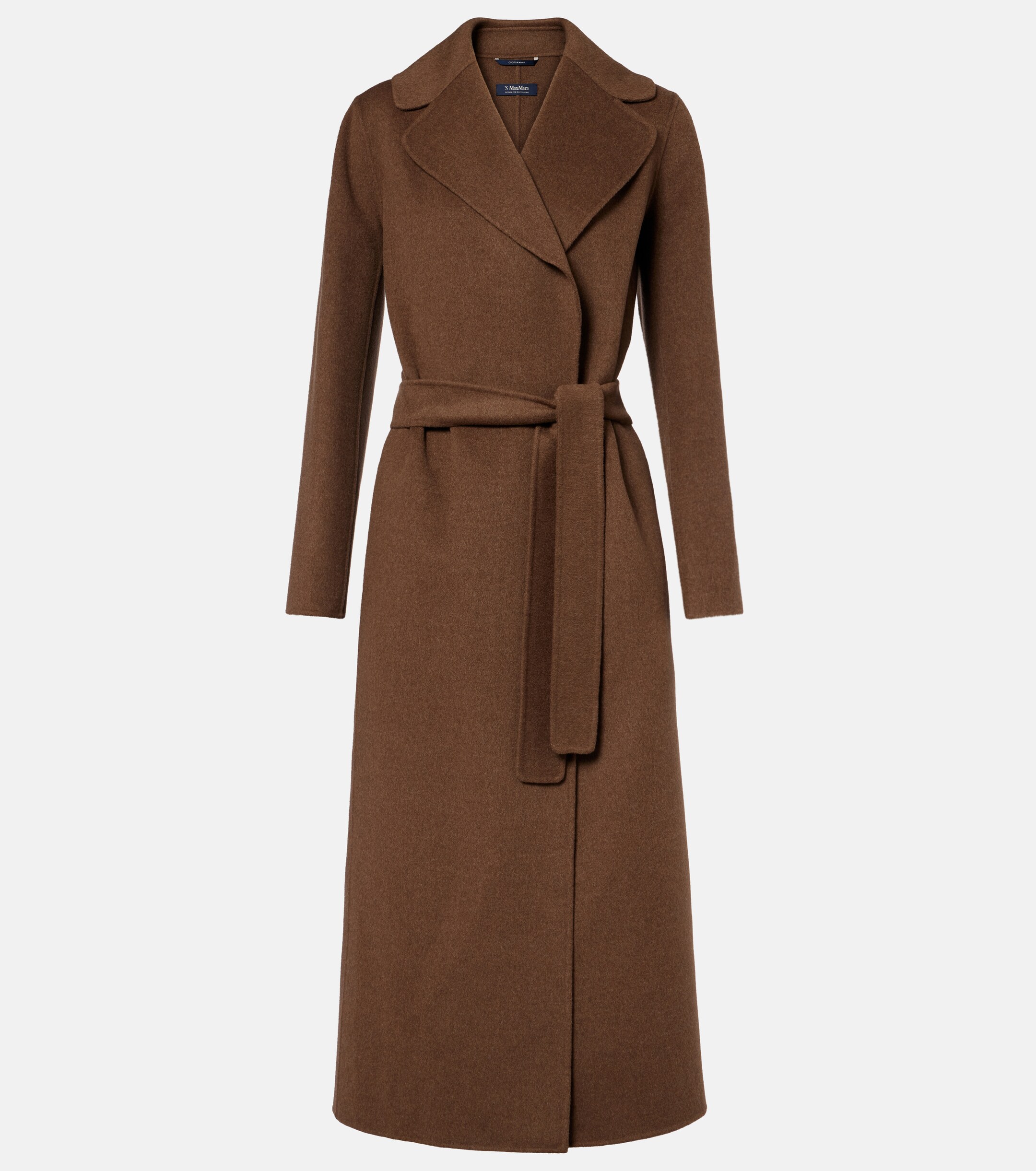 S Max Mara Poldo virgin wool wrap coat thumbnail