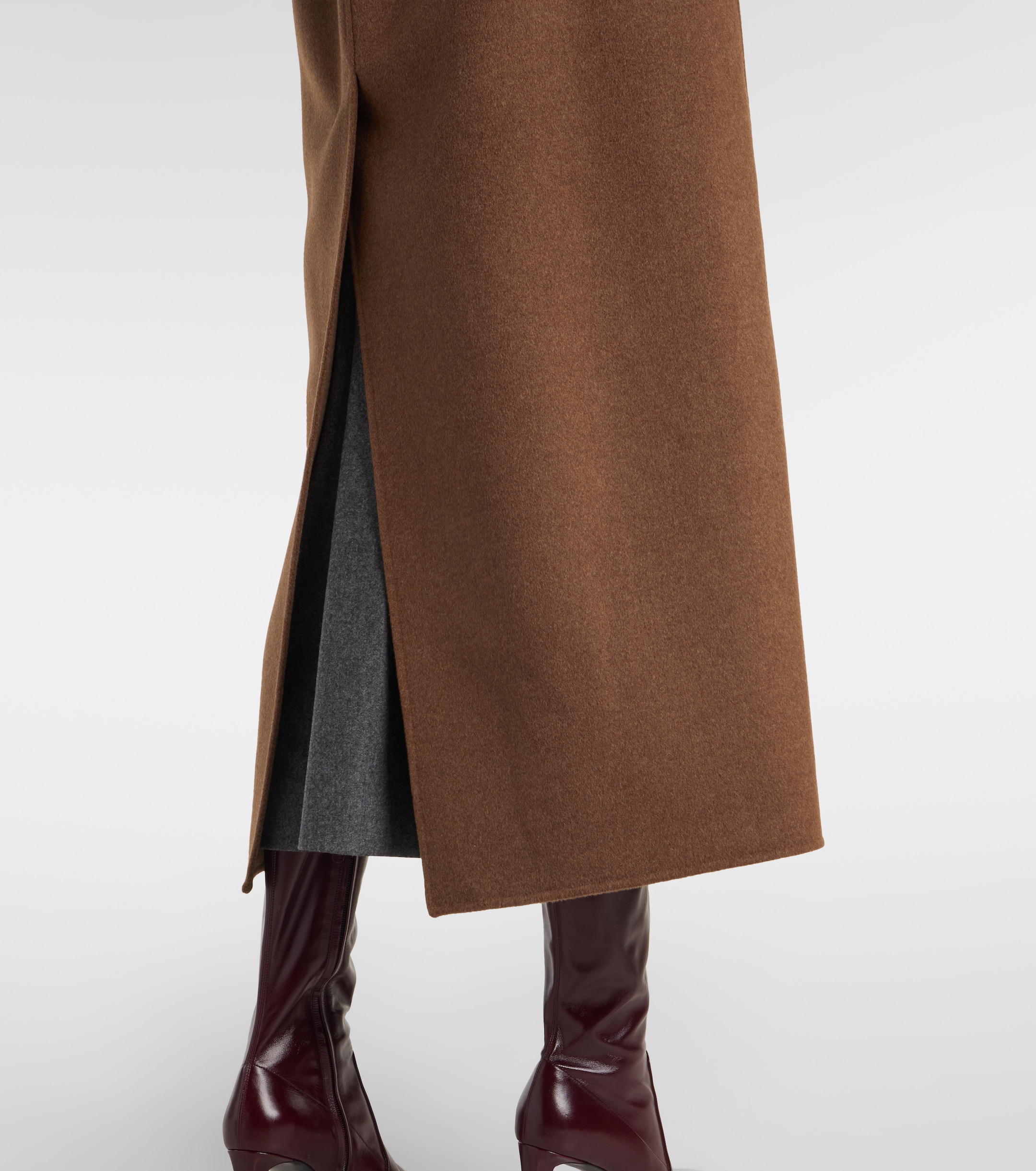 S Max Mara Poldo virgin wool wrap coat thumbnail