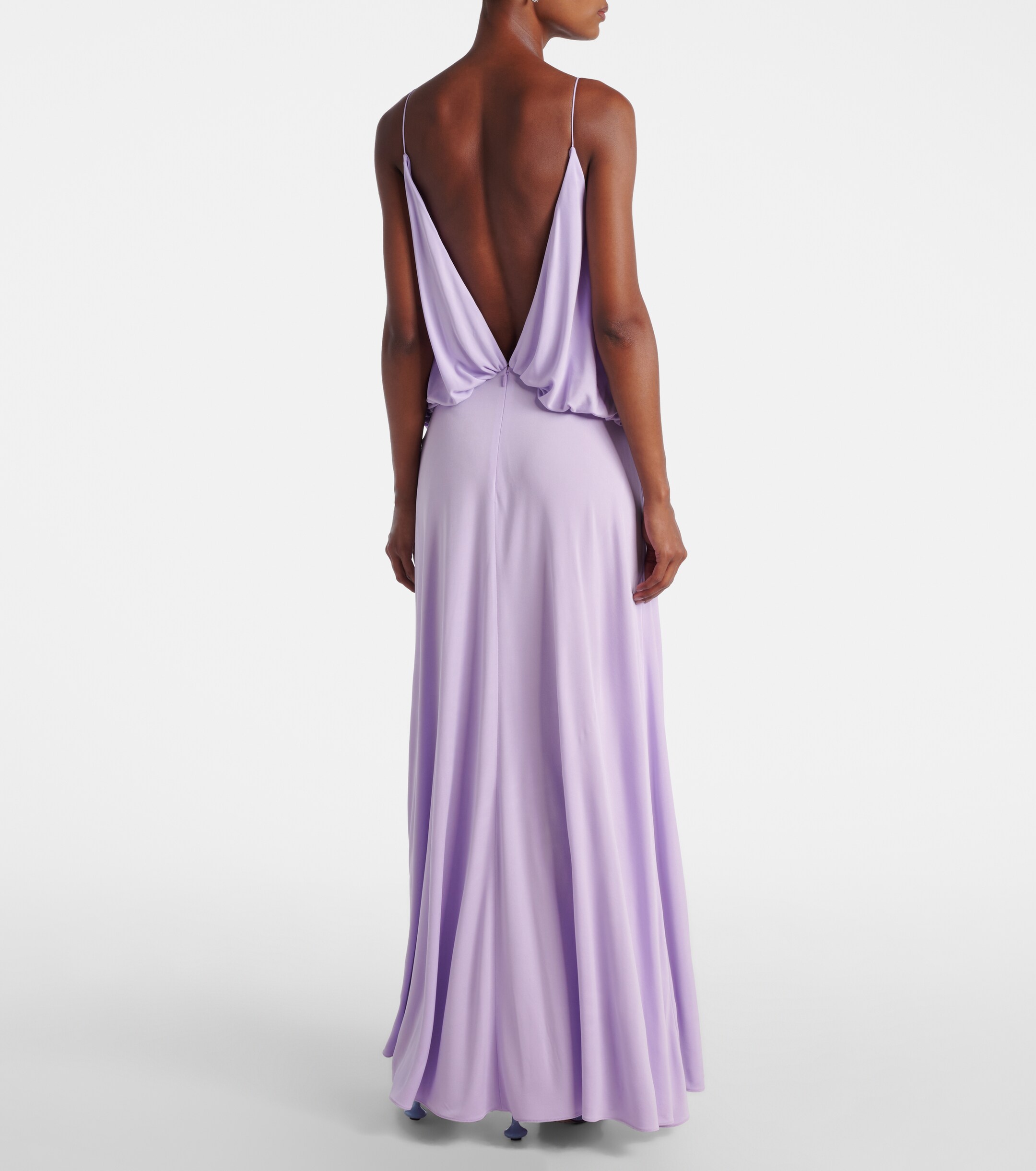 Loewe - Draped crpe jersey maxi dress | Plush