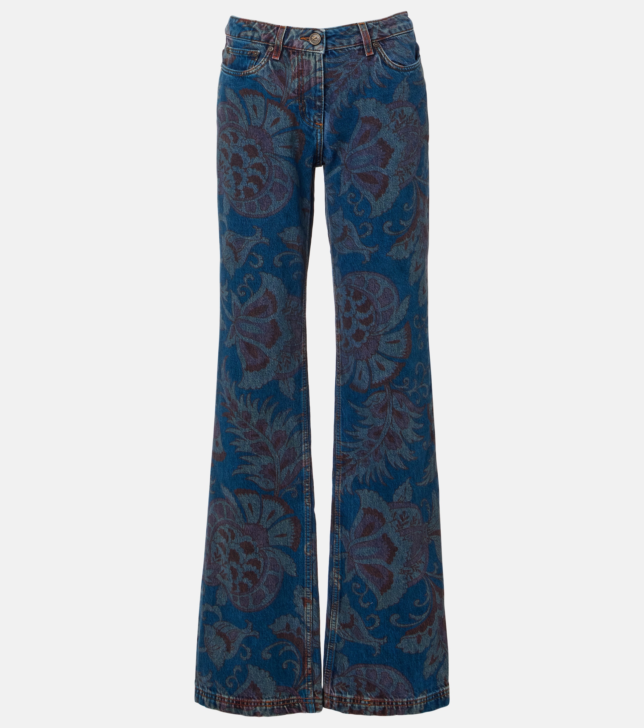 Etro Floral flared jeans