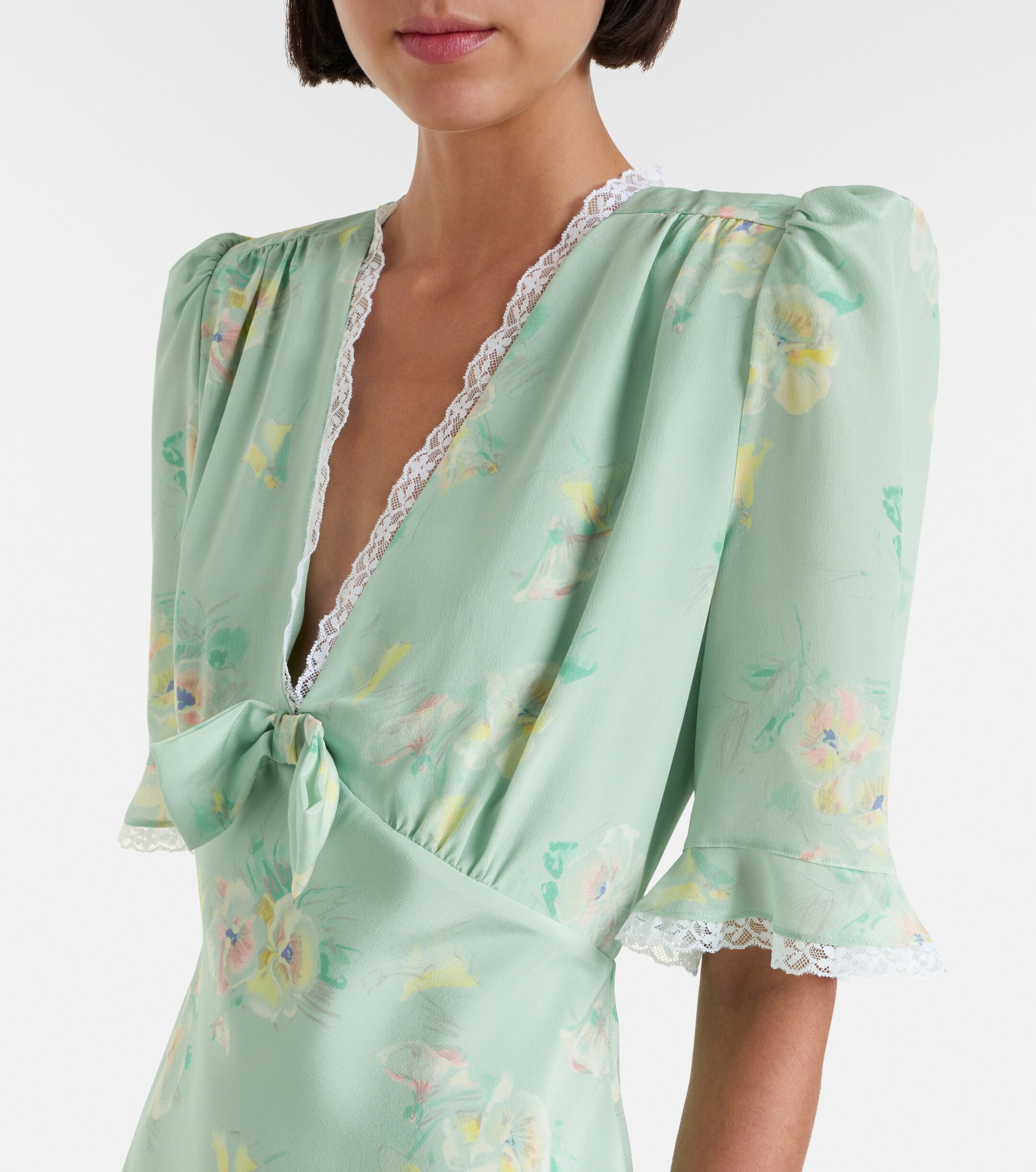 knee length dresses for ladies Alessandra Rich Butterfly Jacquard Silk Mini Dress  Runway Catalog