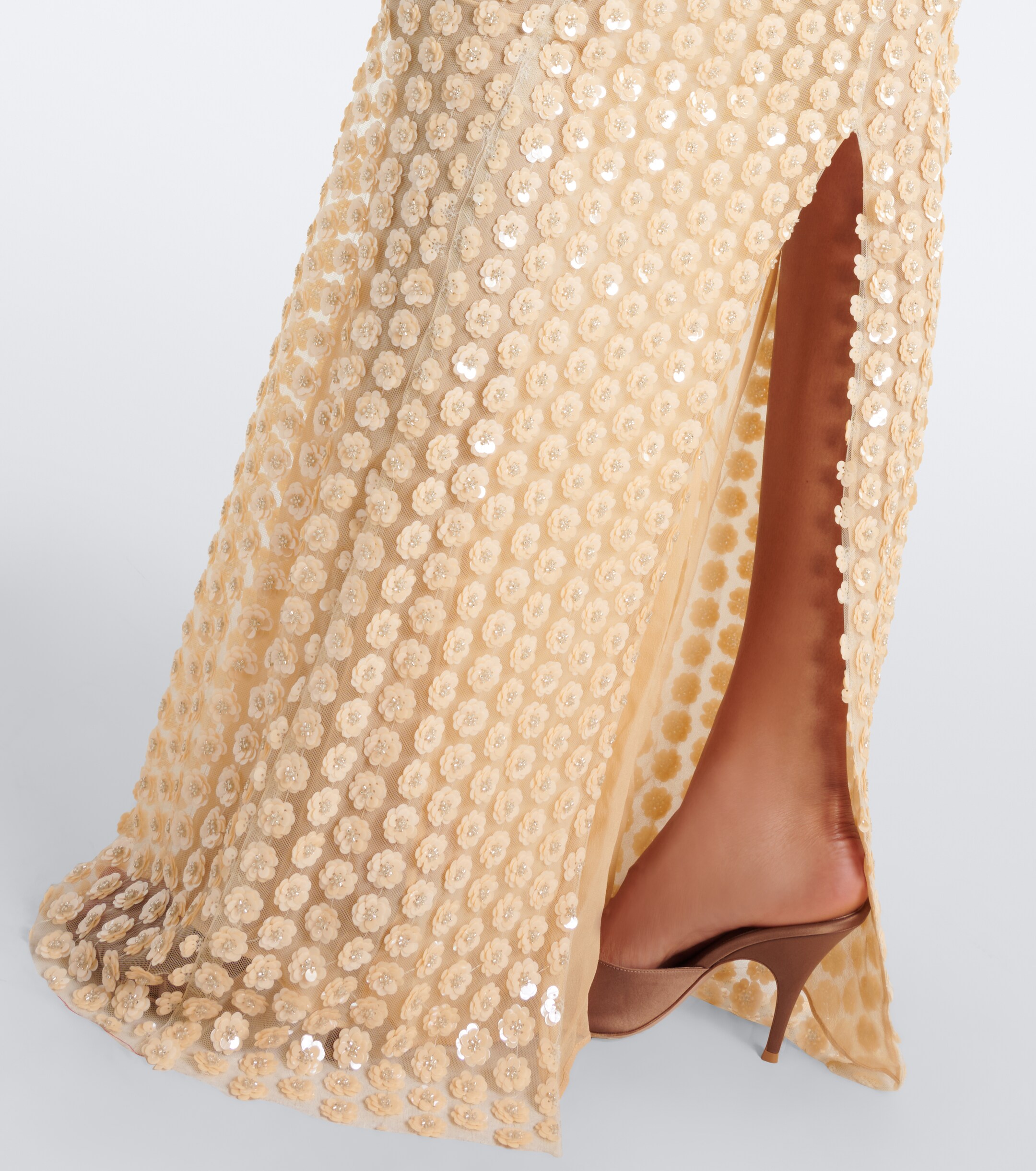 The New Arrivals Ilkyaz Ozel The New Arrivals Ilkyaz Ozel Embellished mesh gown