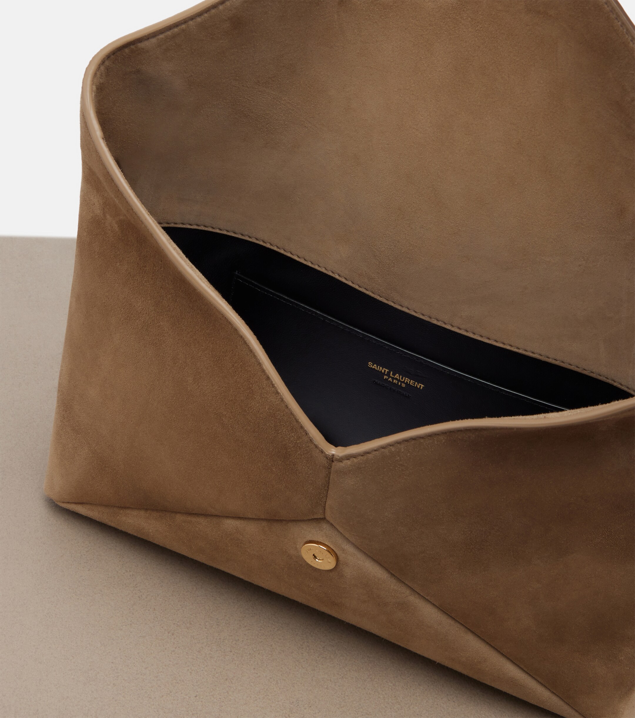 Saint Laurent Cassandre suede pouch
