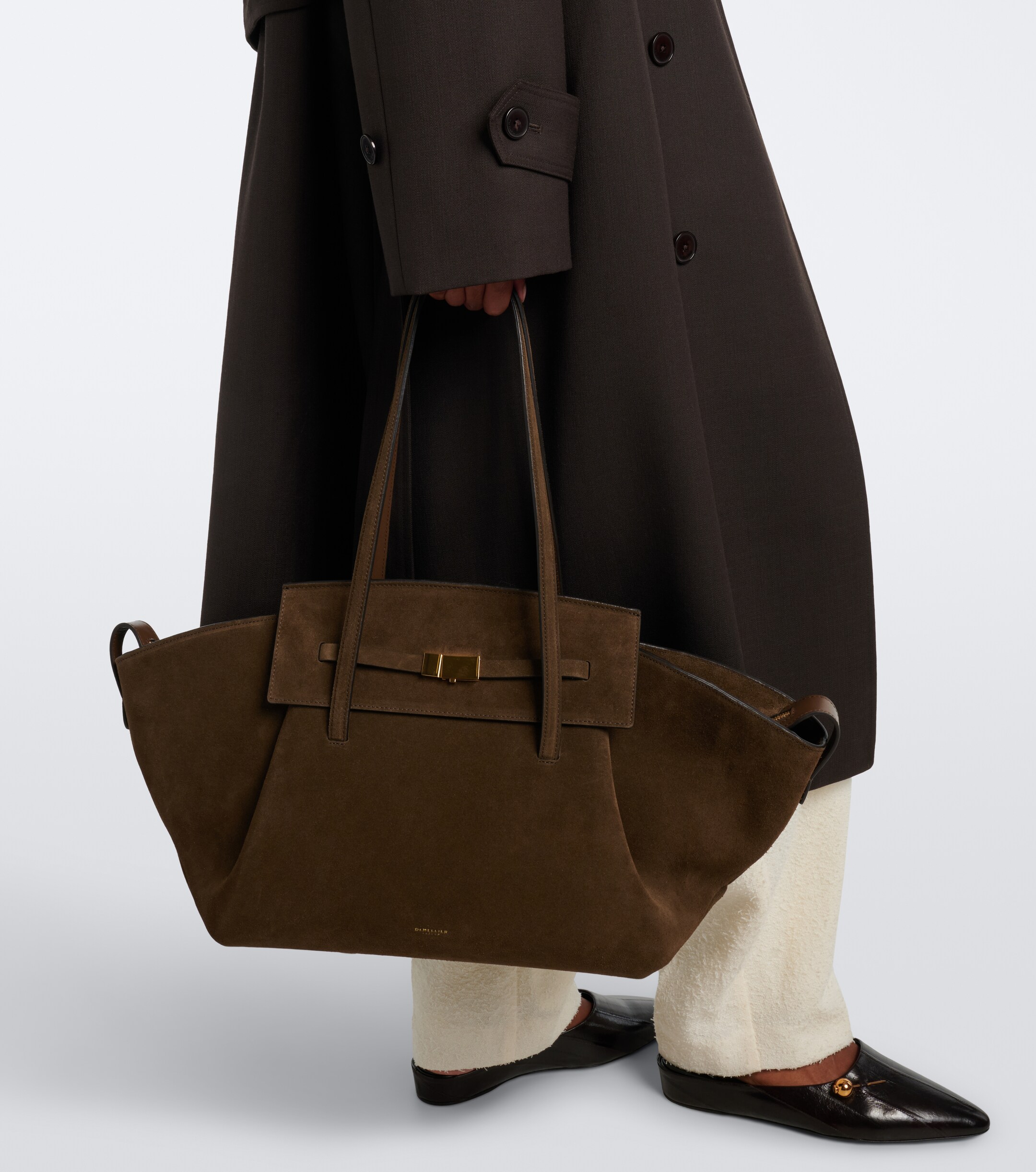 DeMellier DeMellier Brooklyn Large suede shoulder bag