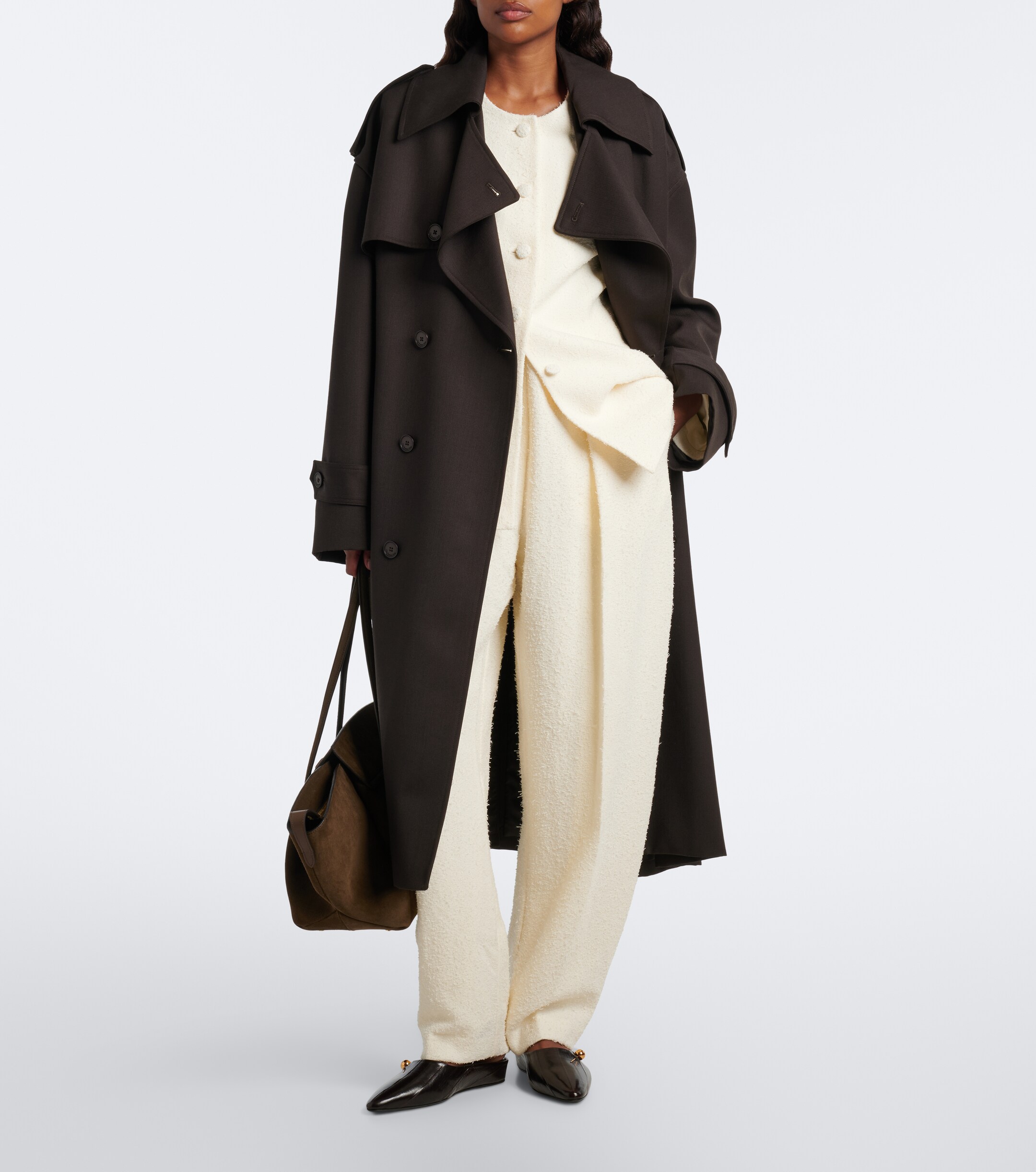 DeMellier DeMellier Brooklyn Large suede shoulder bag