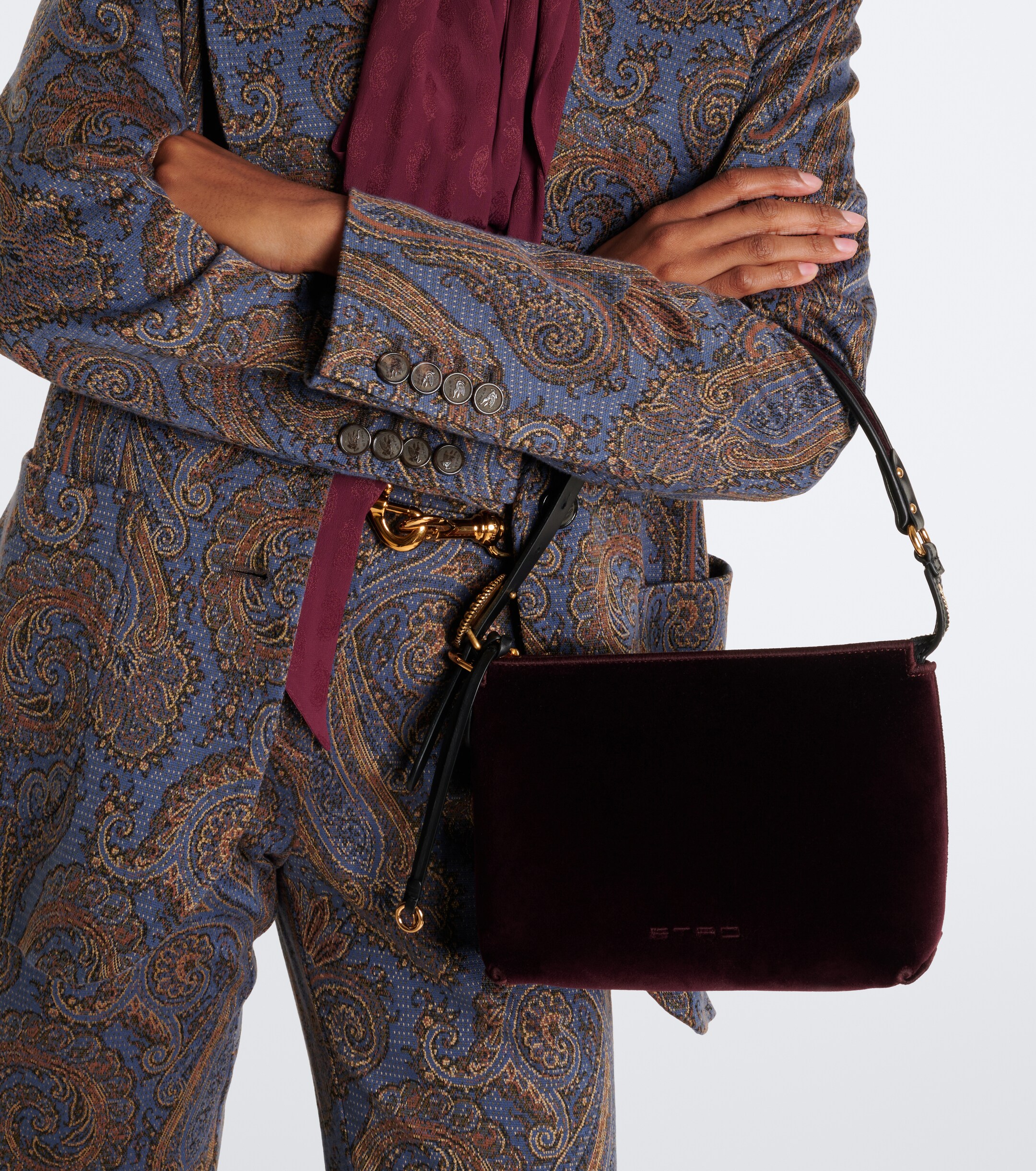 Etro Etro Small velvet shoulder bag