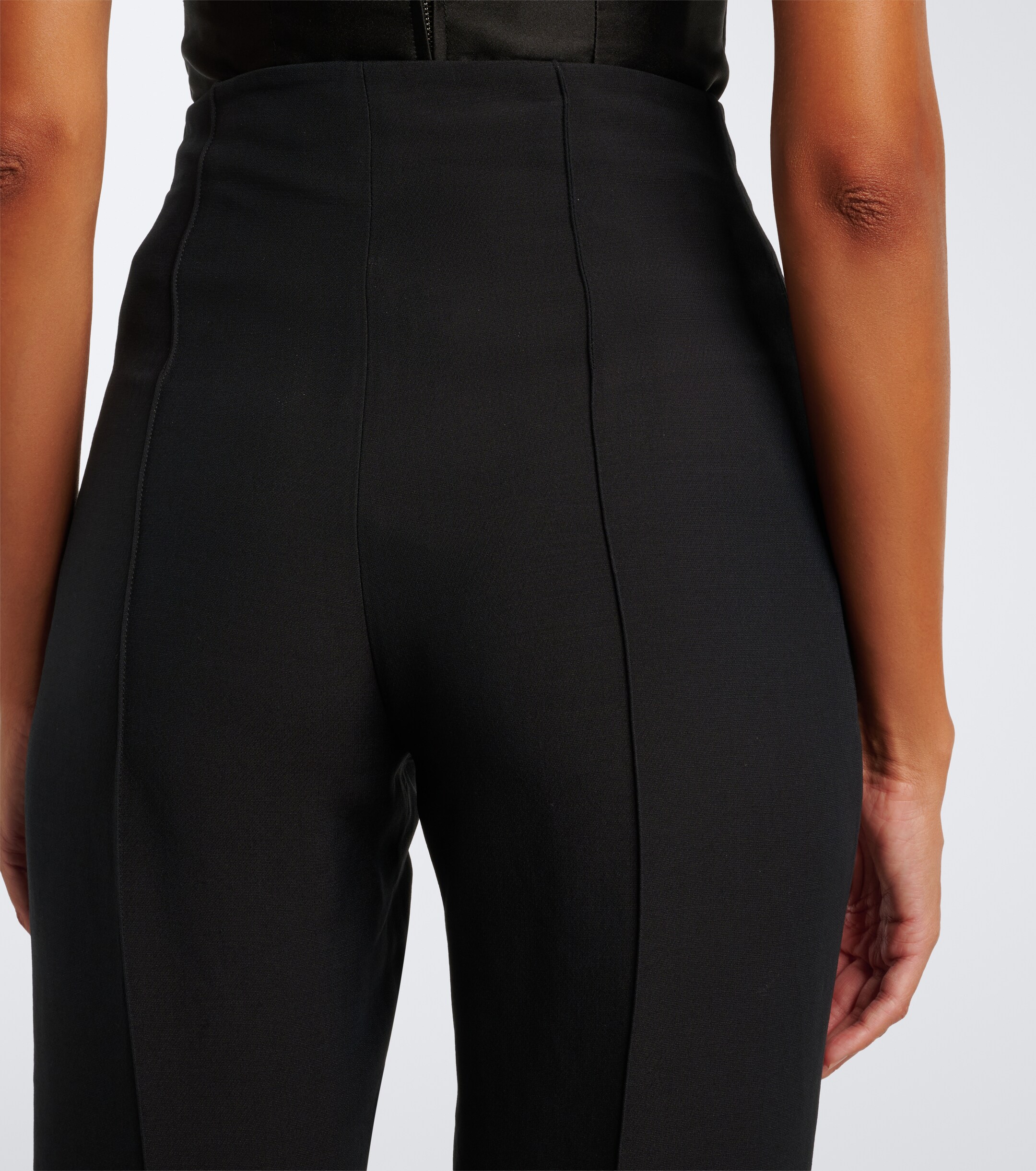 Roland Mouret Roland Mouret Wool and silk cropped slim pants