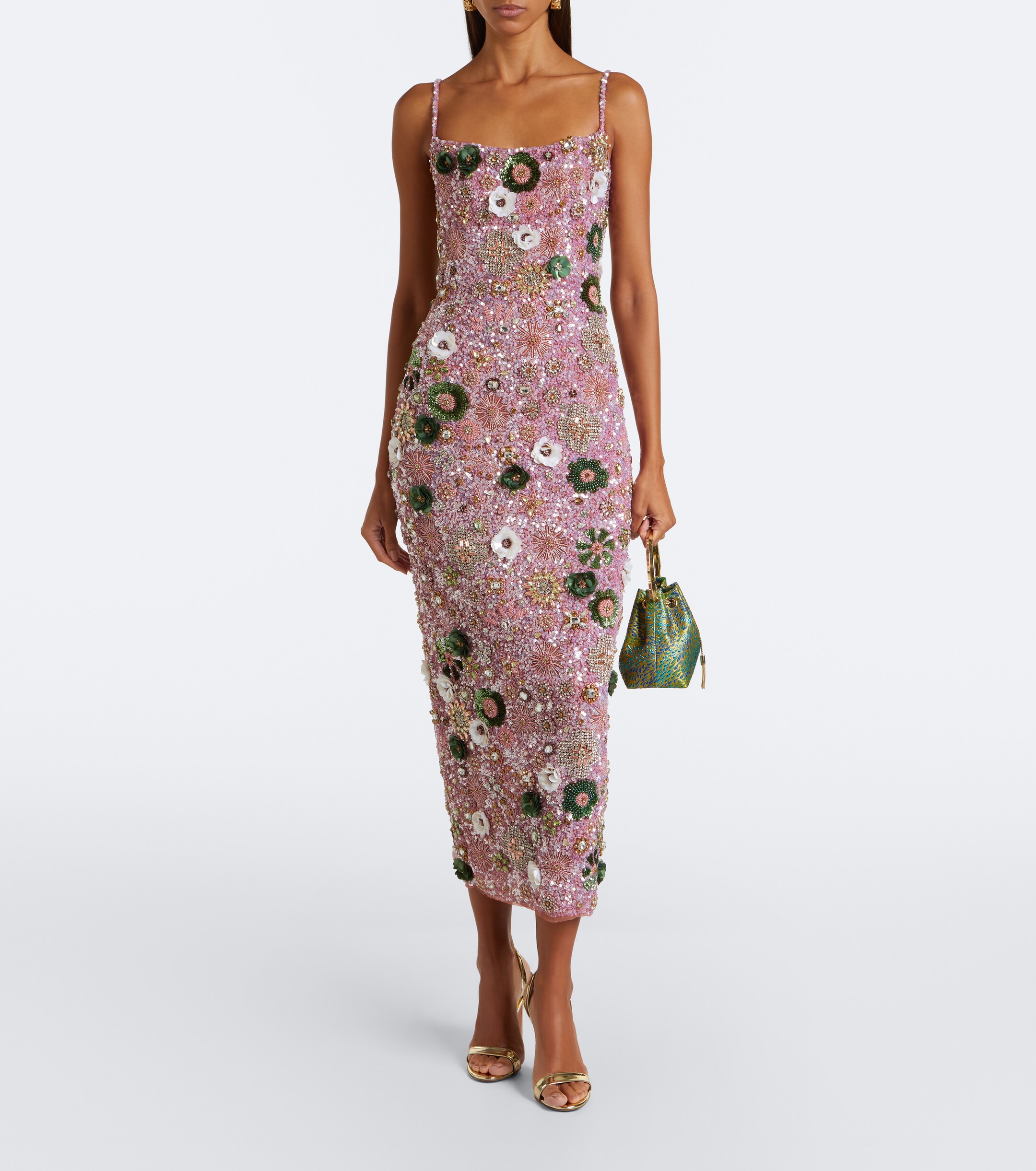 Rachel Gilbert Rachel Gilbert Francesca floral-appliqué corset dress