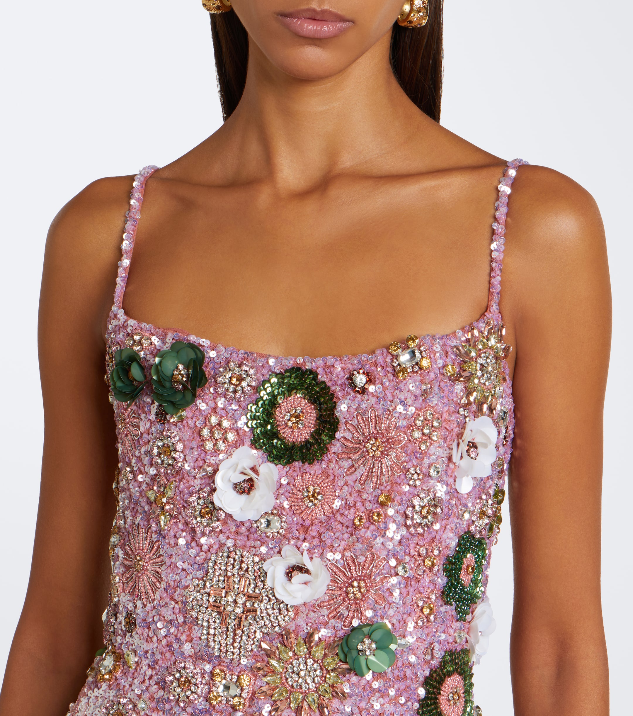 Rachel Gilbert Rachel Gilbert Francesca floral-appliqué corset dress