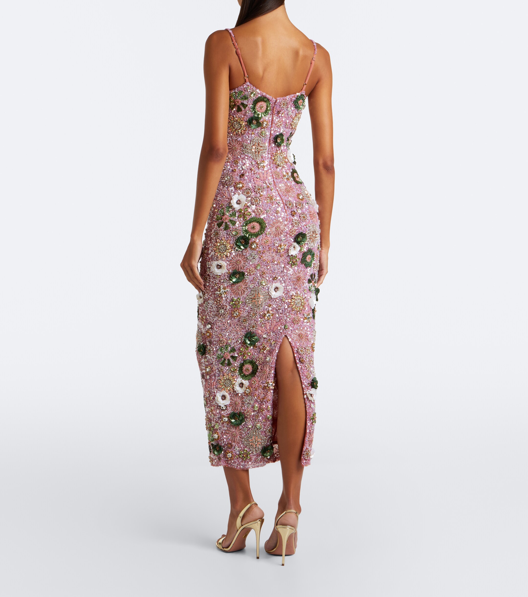 Rachel Gilbert Rachel Gilbert Francesca floral-appliqué corset dress