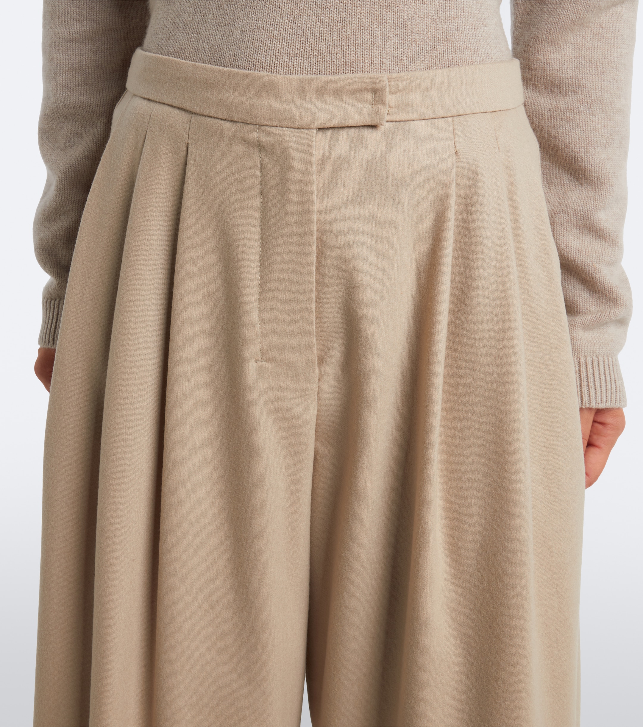 S Max Mara 'S Max Mara Pleated wool wide-leg pants