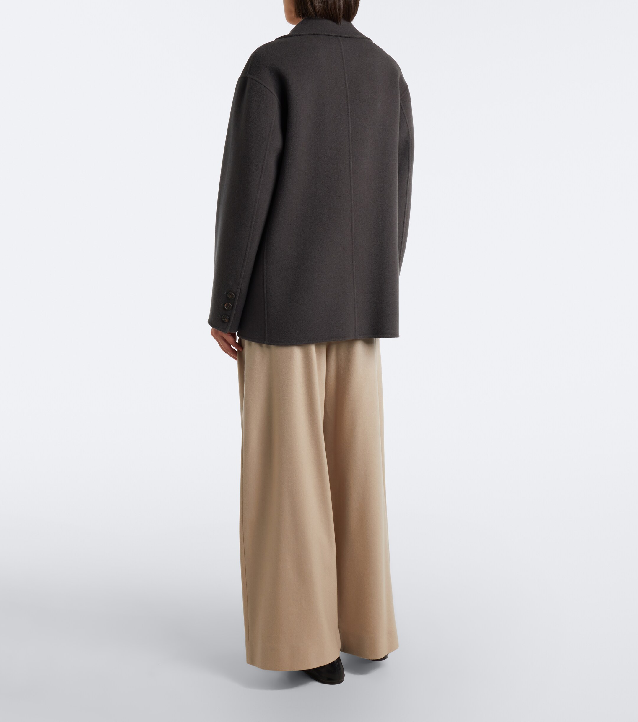 S Max Mara 'S Max Mara Pleated wool wide-leg pants