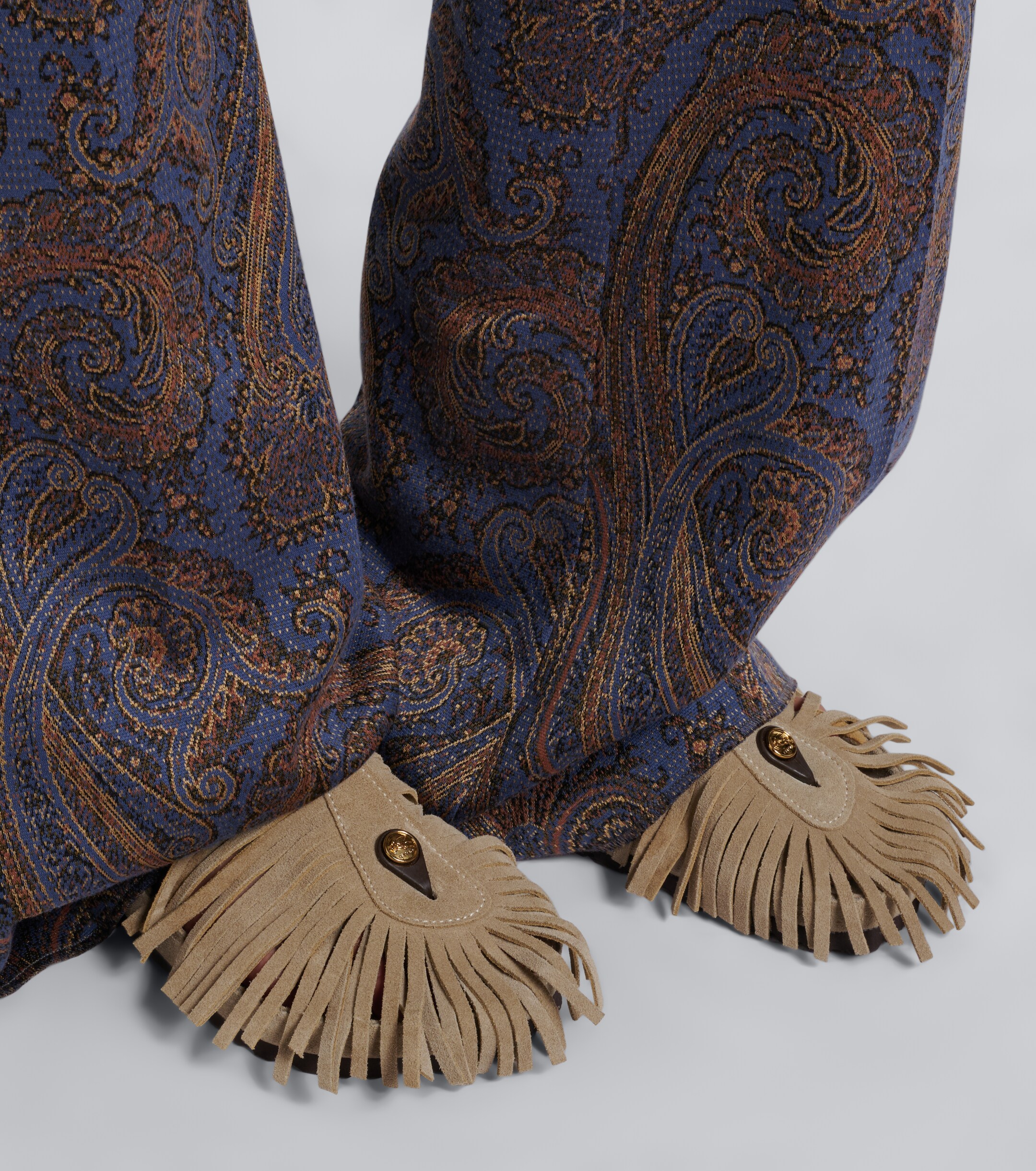 Etro Etro x Birkenstock Gizeh fringed suede sandals