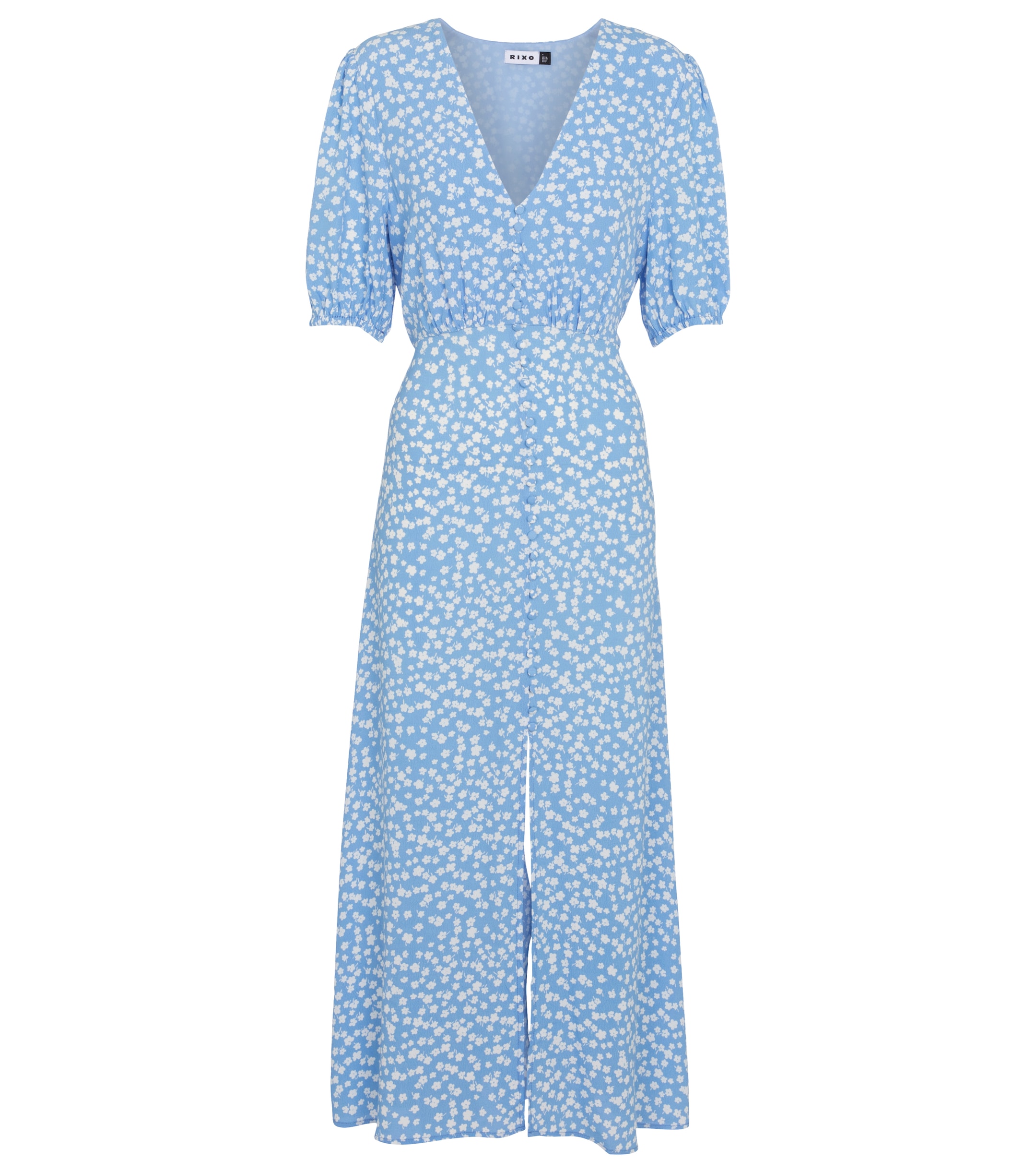 RIXO Staci floral midi dress