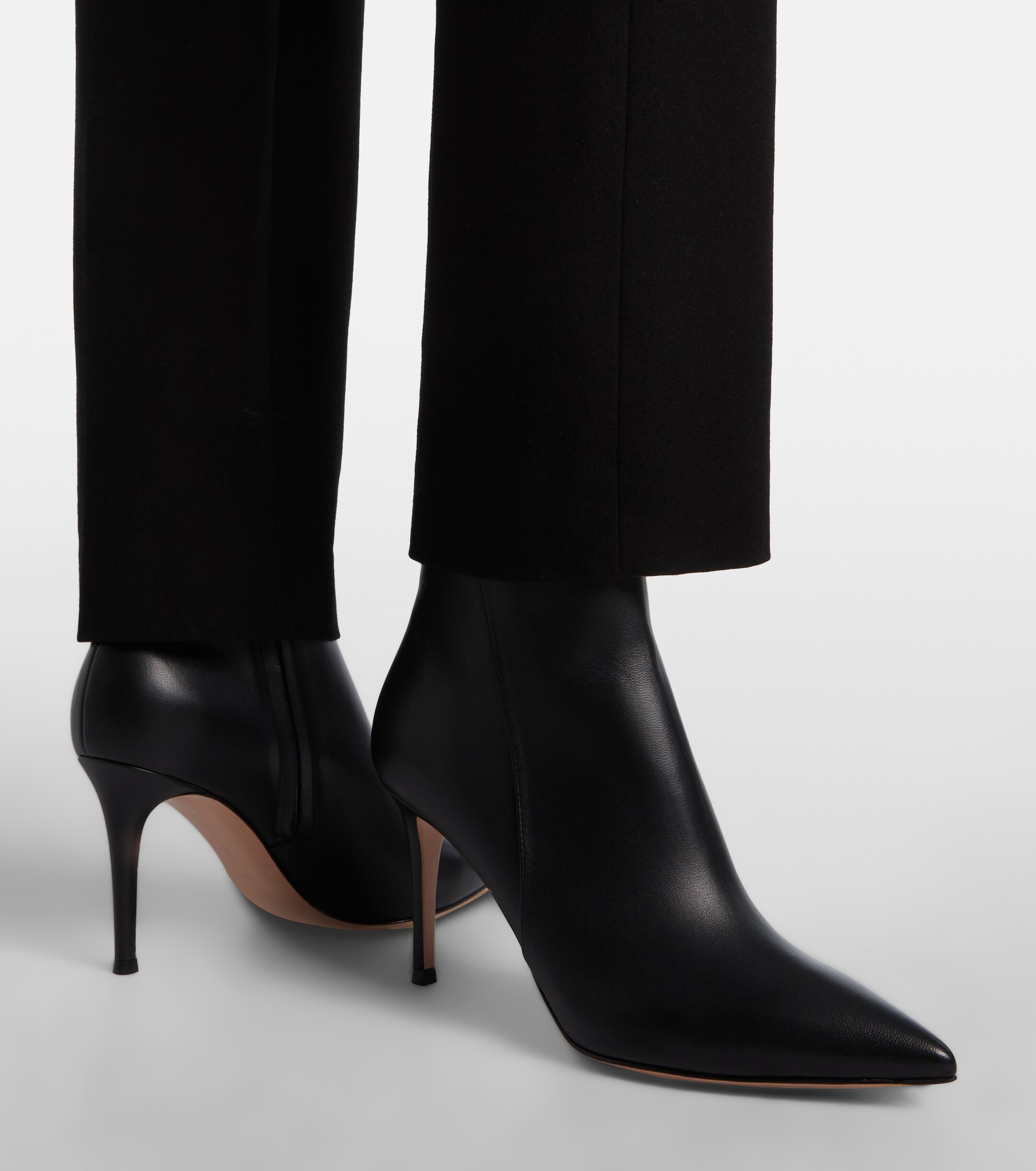 GIANVITO ROSSI Levy 85 leather ankle boots