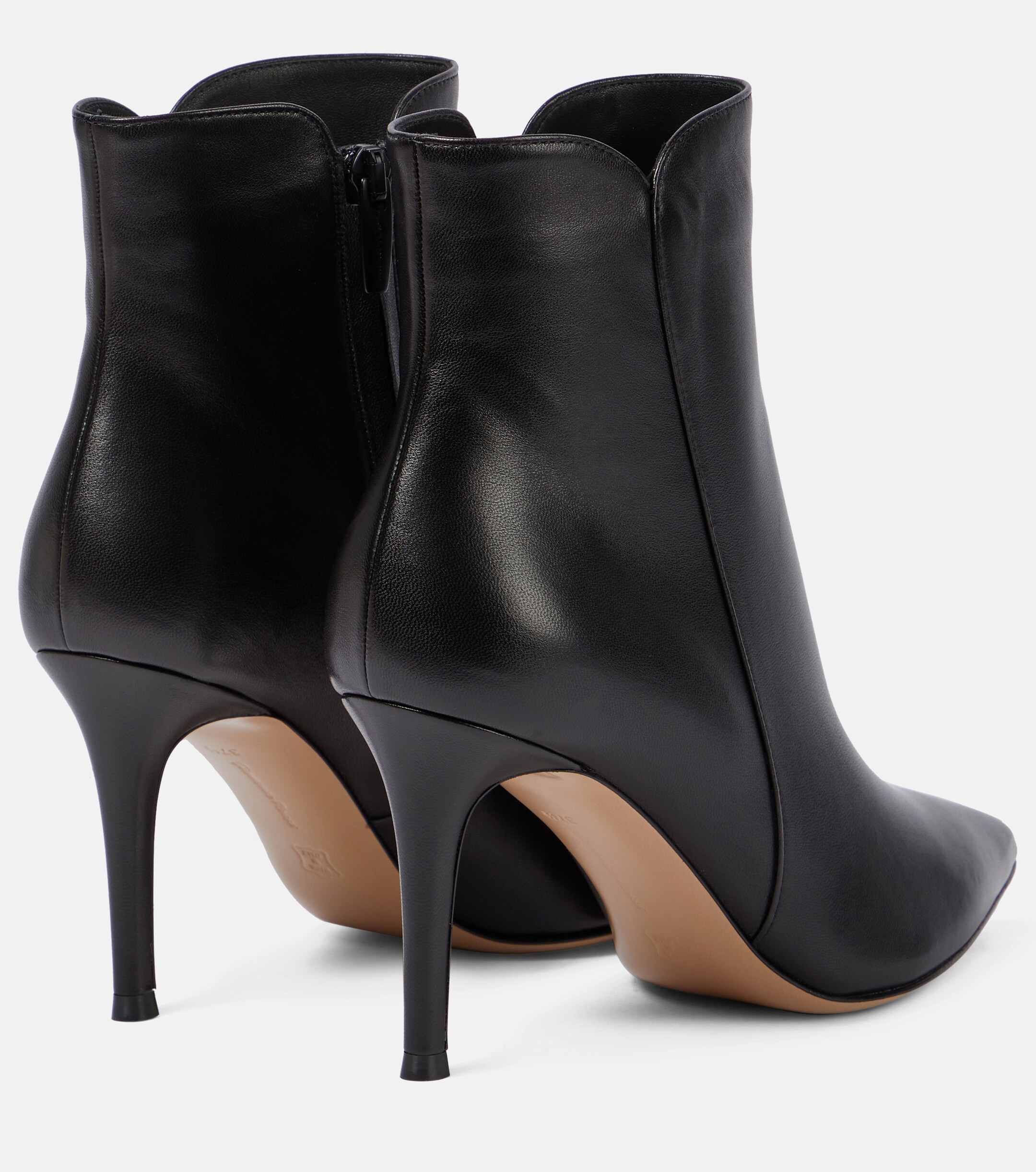 GIANVITO ROSSI Levy 85 leather ankle boots