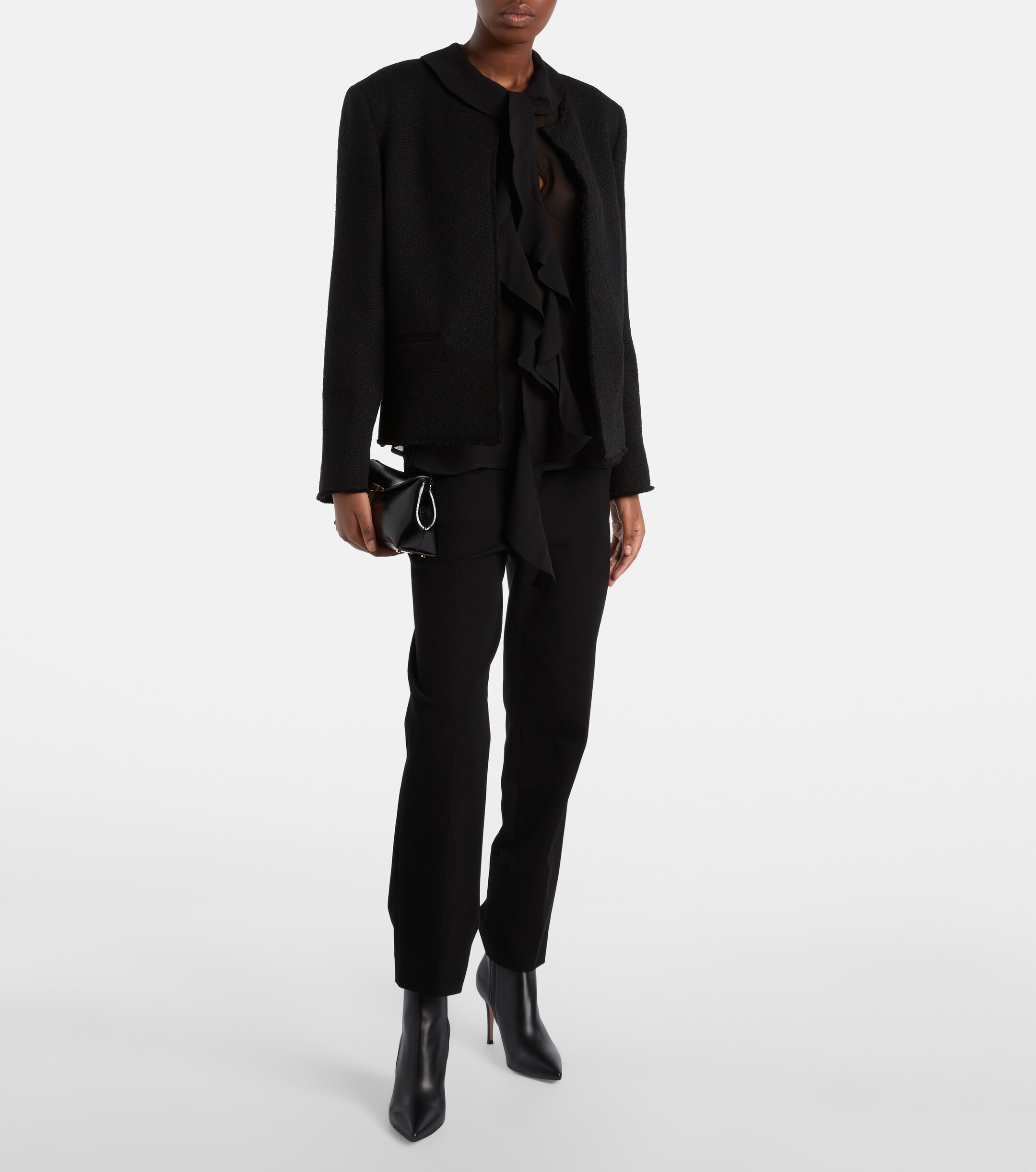 GIANVITO ROSSI Levy 85 leather ankle boots