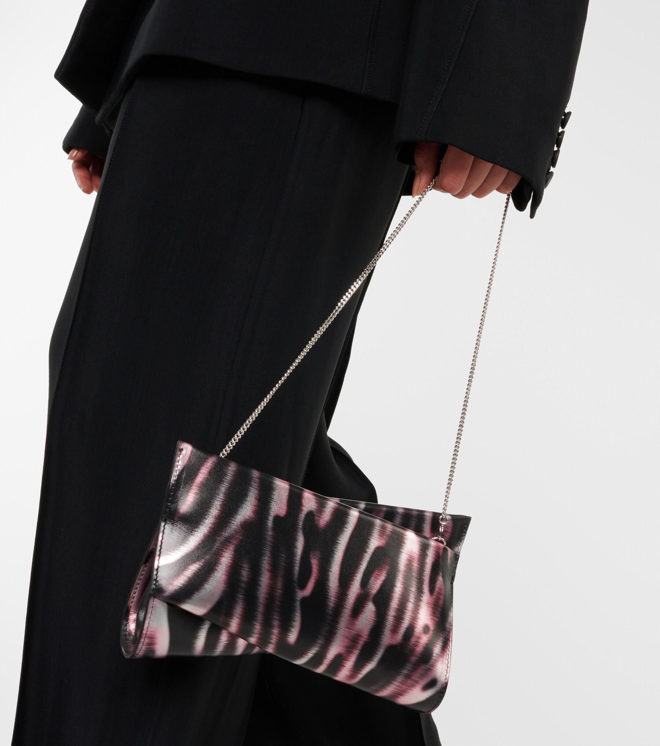 CHRISTIAN LOUBOUTIN Loubitwist Small leather clutch