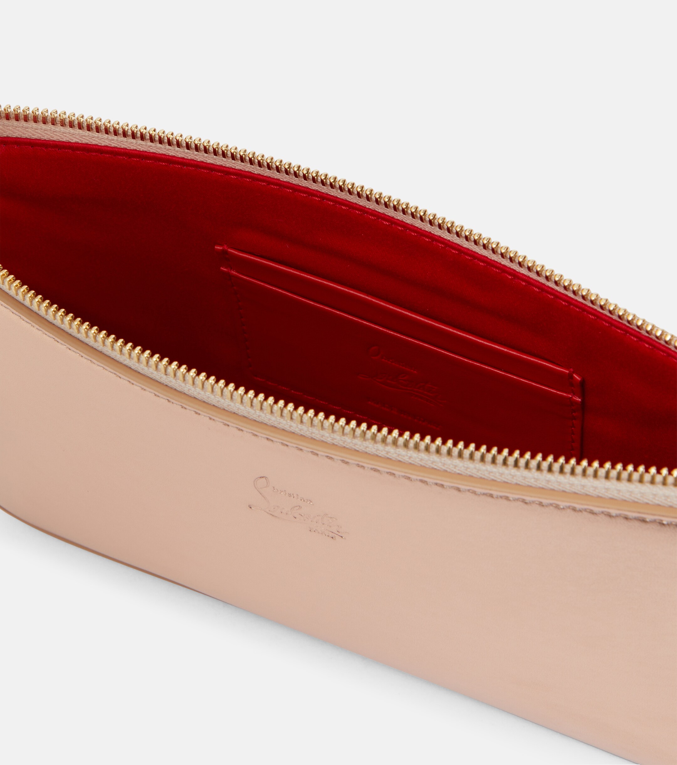 CHRISTIAN LOUBOUTIN Loubila metallic leather shoulder bag