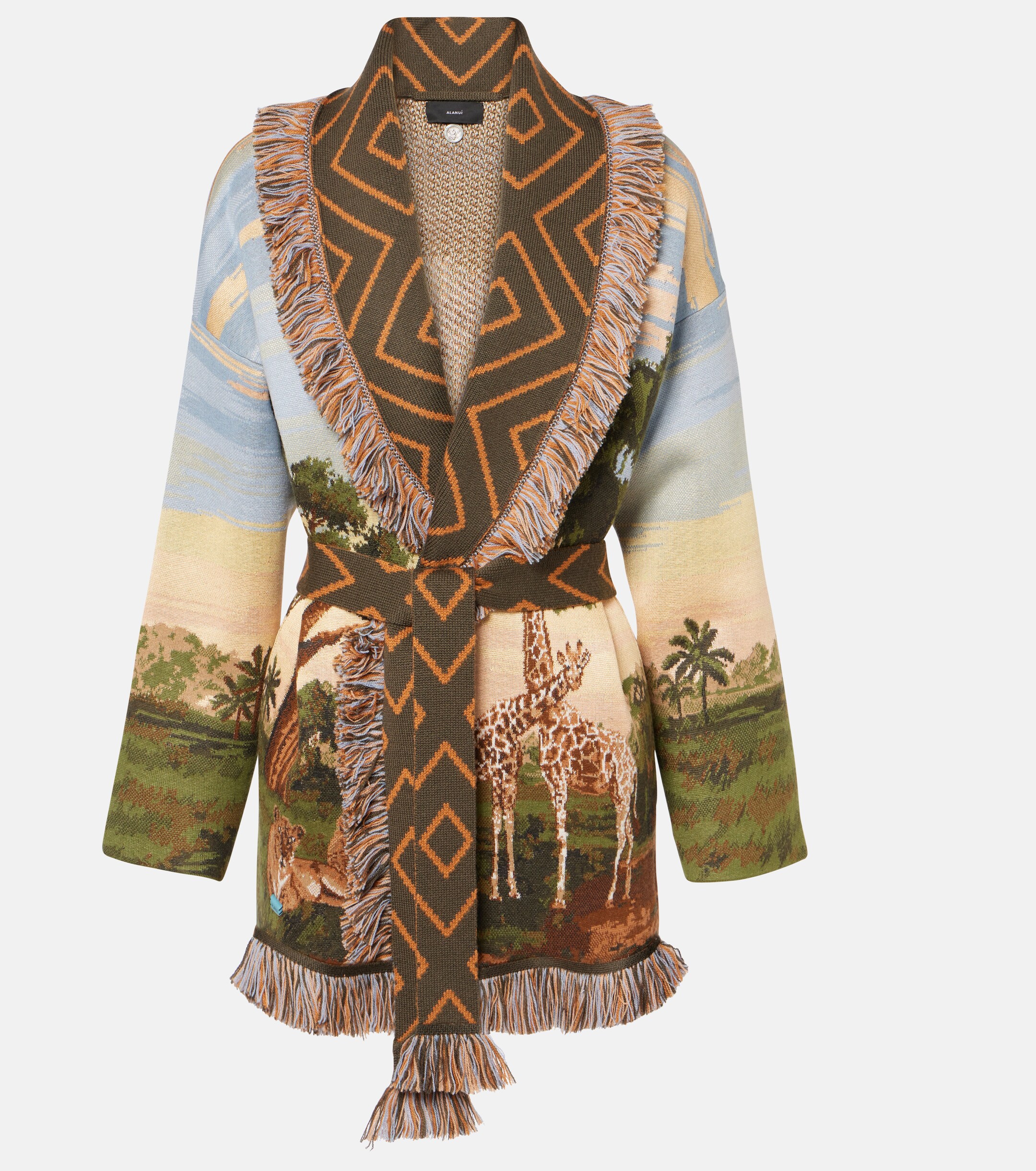 Alanui Savannah Sunrise wool-blend cardigan