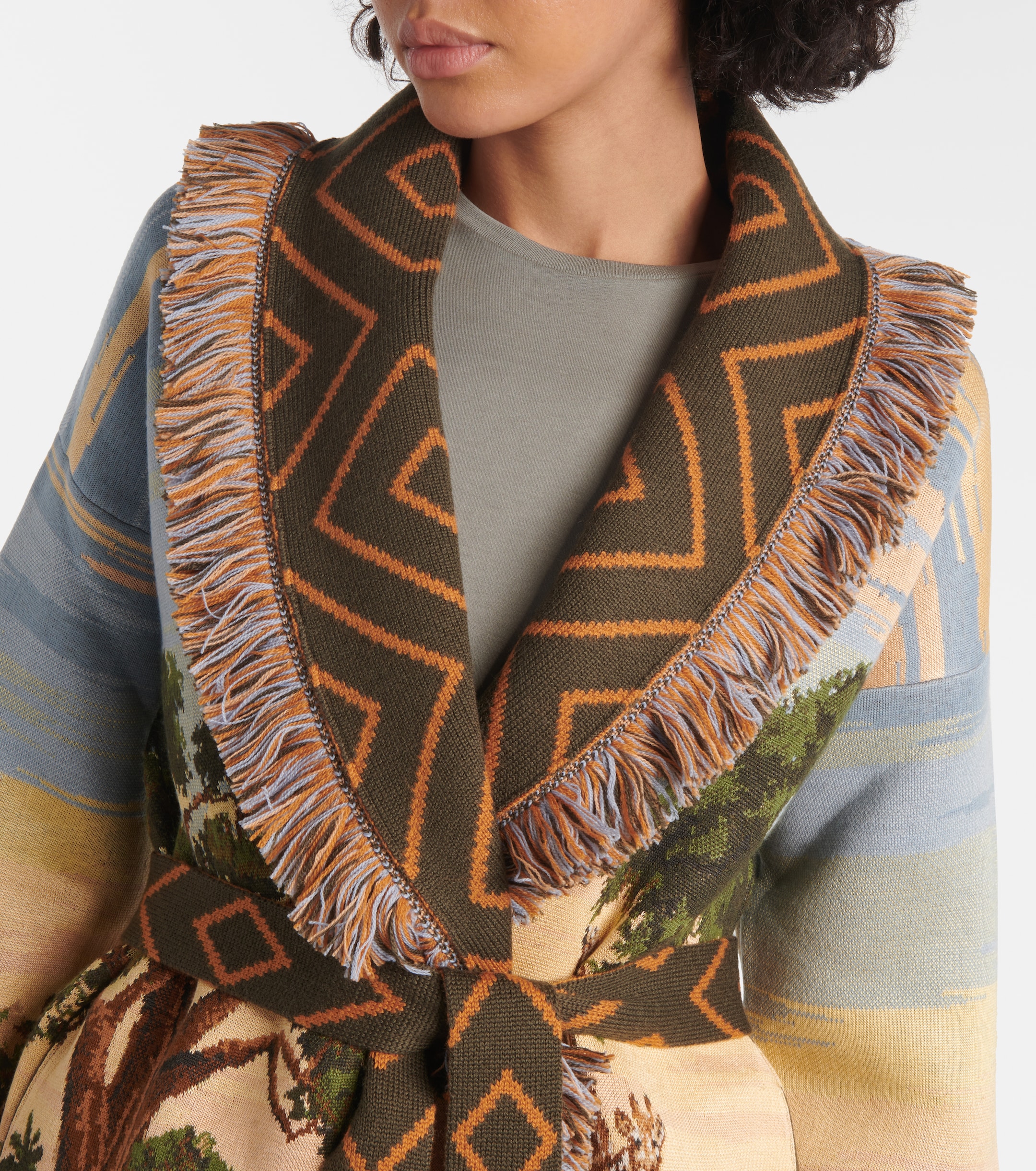 Alanui Savannah Sunrise wool-blend cardigan