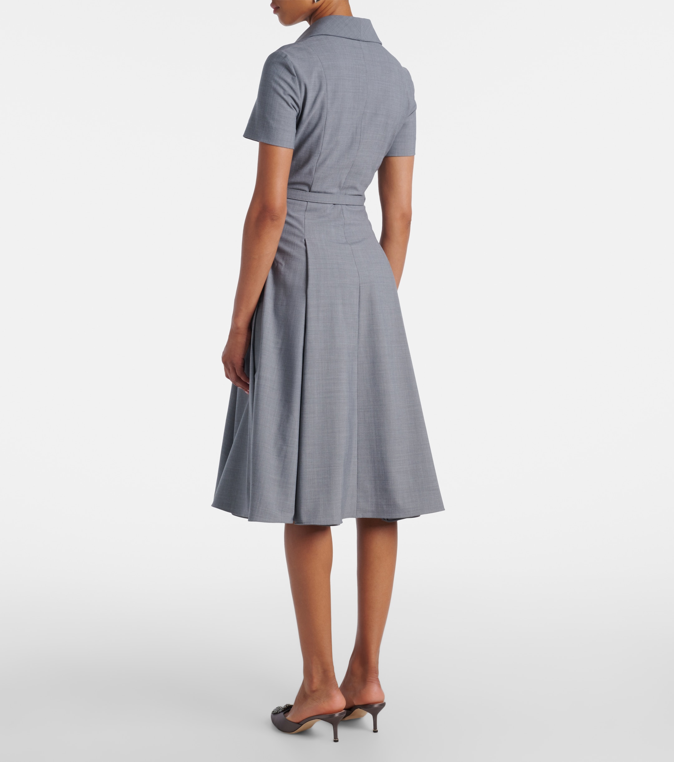 Emilia Wickstead Iwona belted midi dress thumbnail
