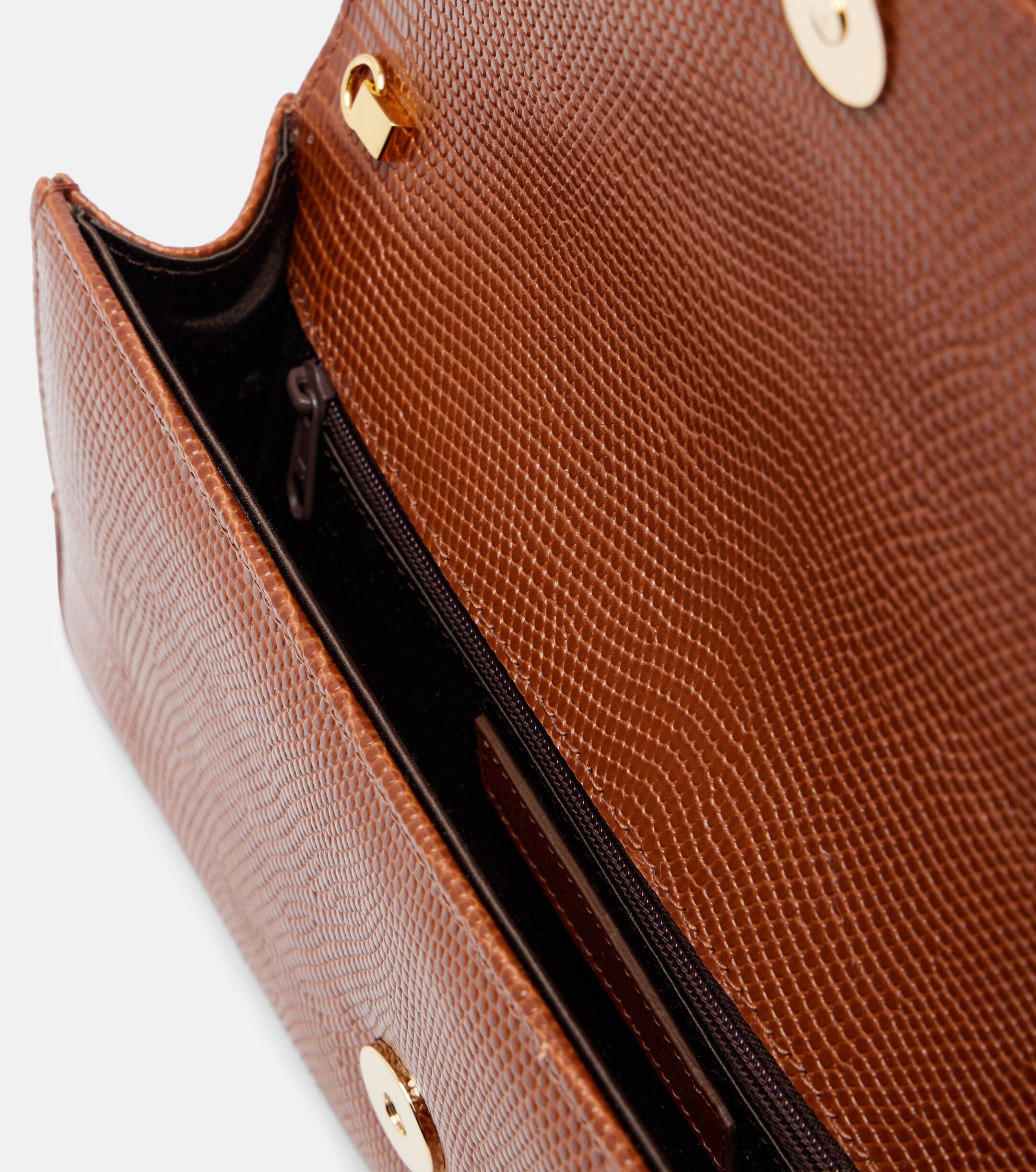 MANOLO BLAHNIK Maygot snake-effect leather clutch