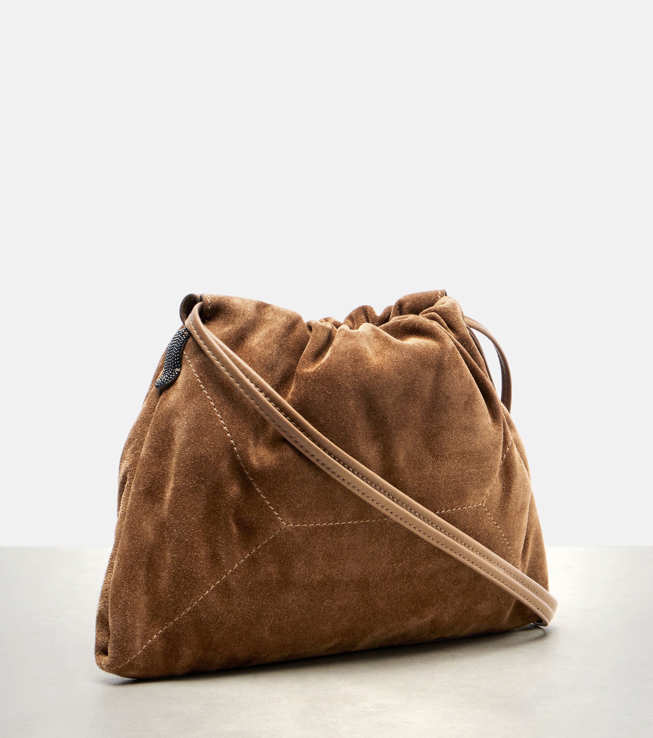 Brunello Cucinelli Suede crossbody bag