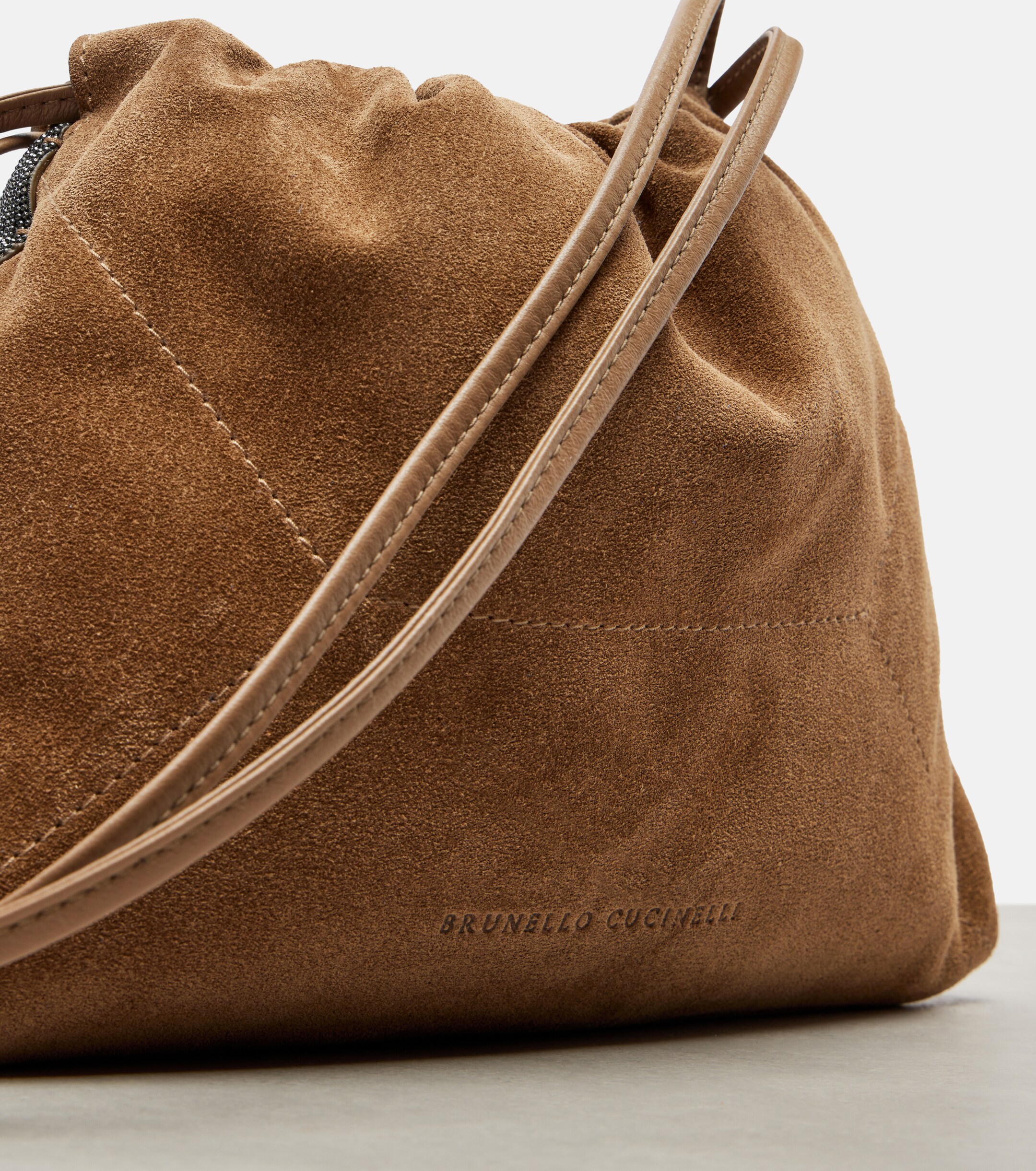 Brunello Cucinelli Suede crossbody bag