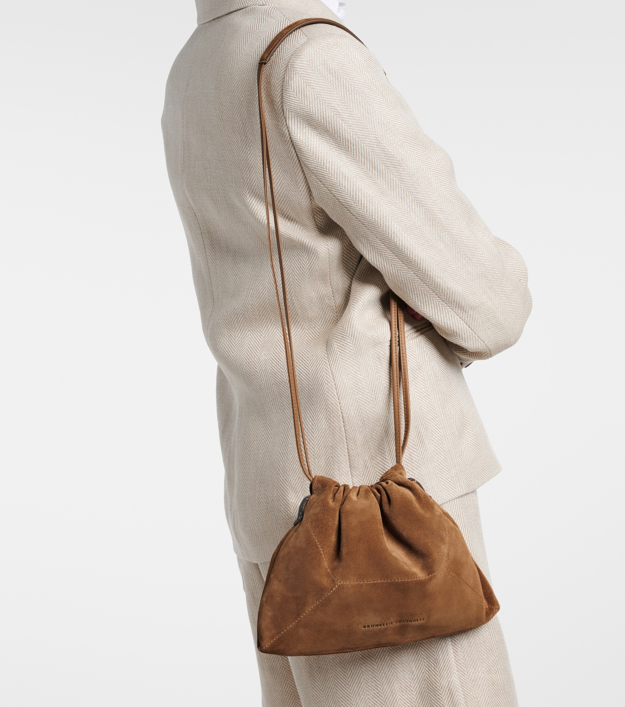 Brunello Cucinelli Suede crossbody bag