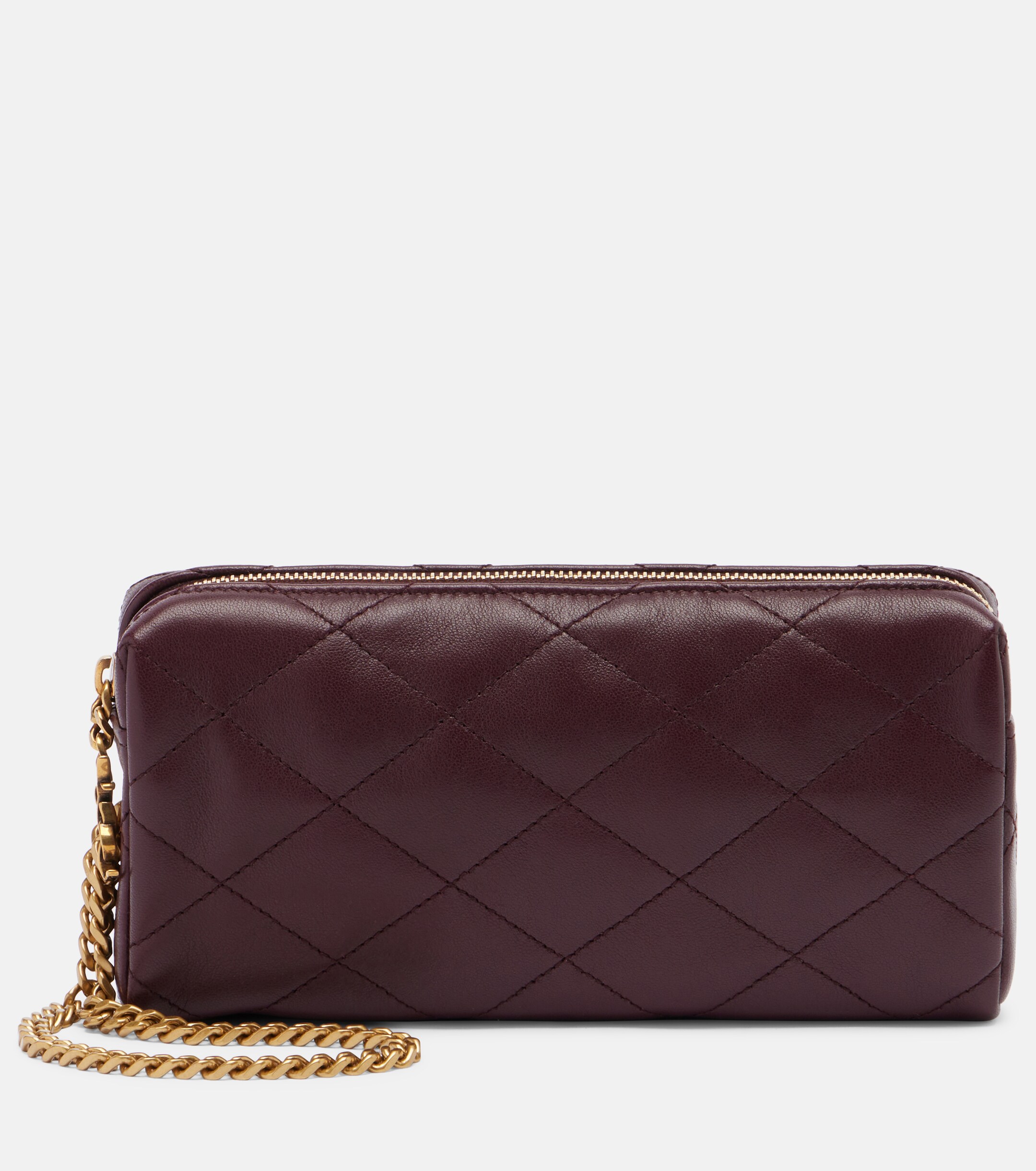 Saint Laurent Cassandre quilted leather clutch