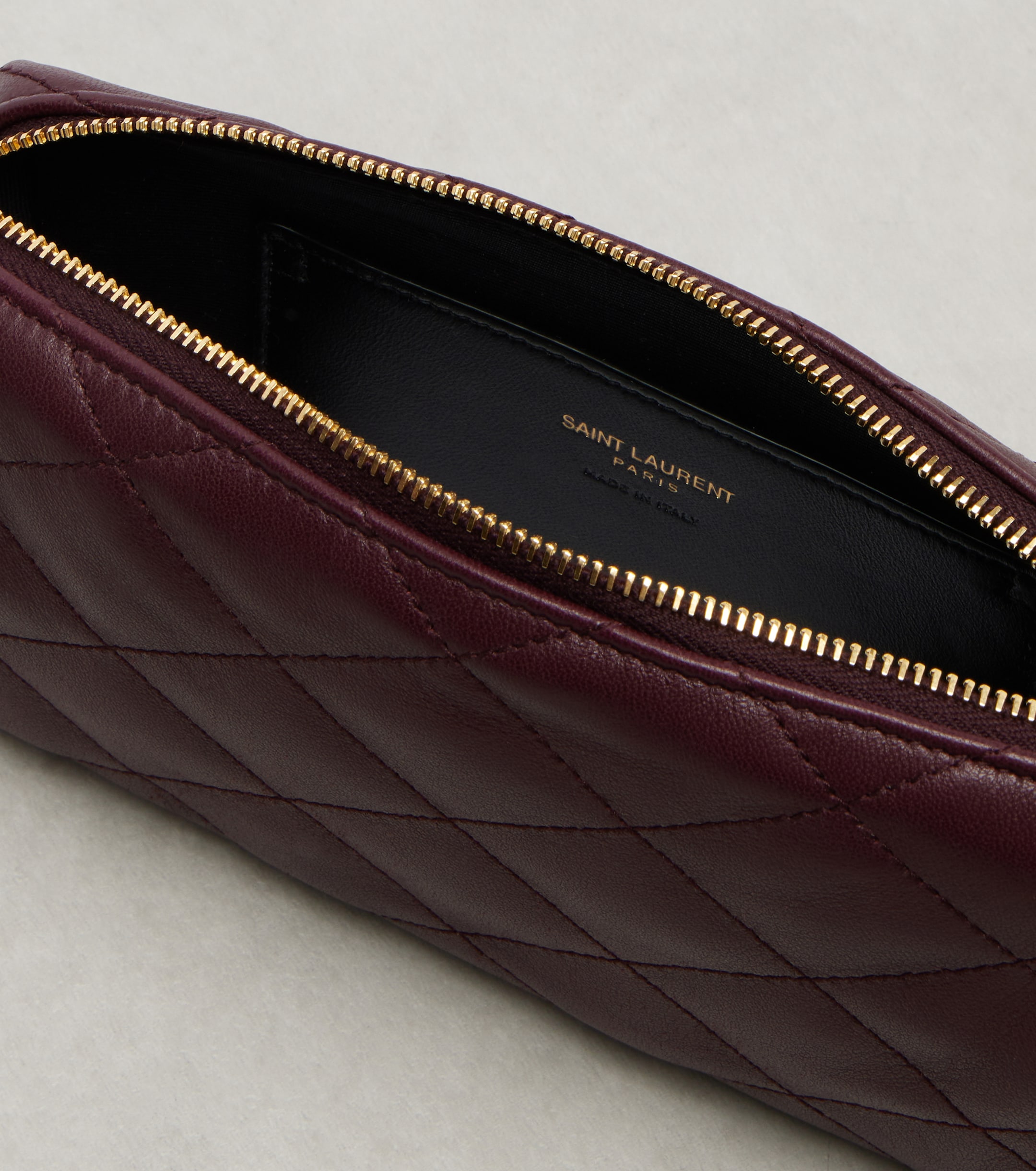 Saint Laurent Cassandre quilted leather clutch