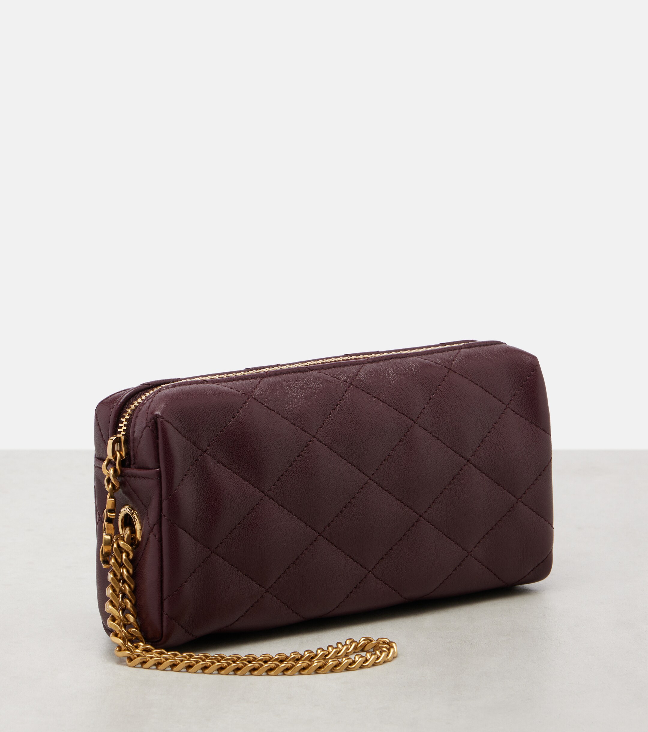 Saint Laurent Cassandre quilted leather clutch