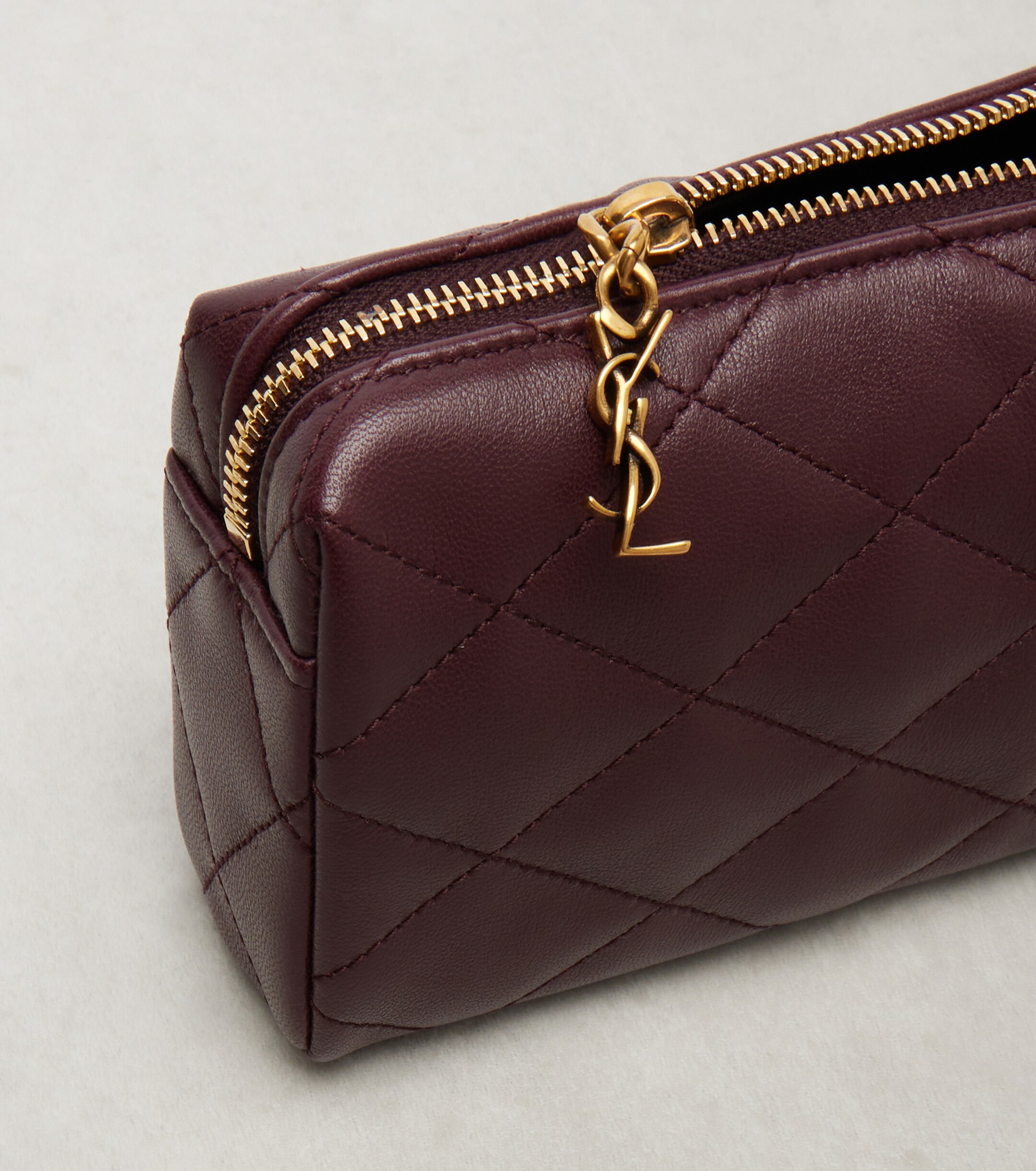 Saint Laurent Cassandre quilted leather clutch