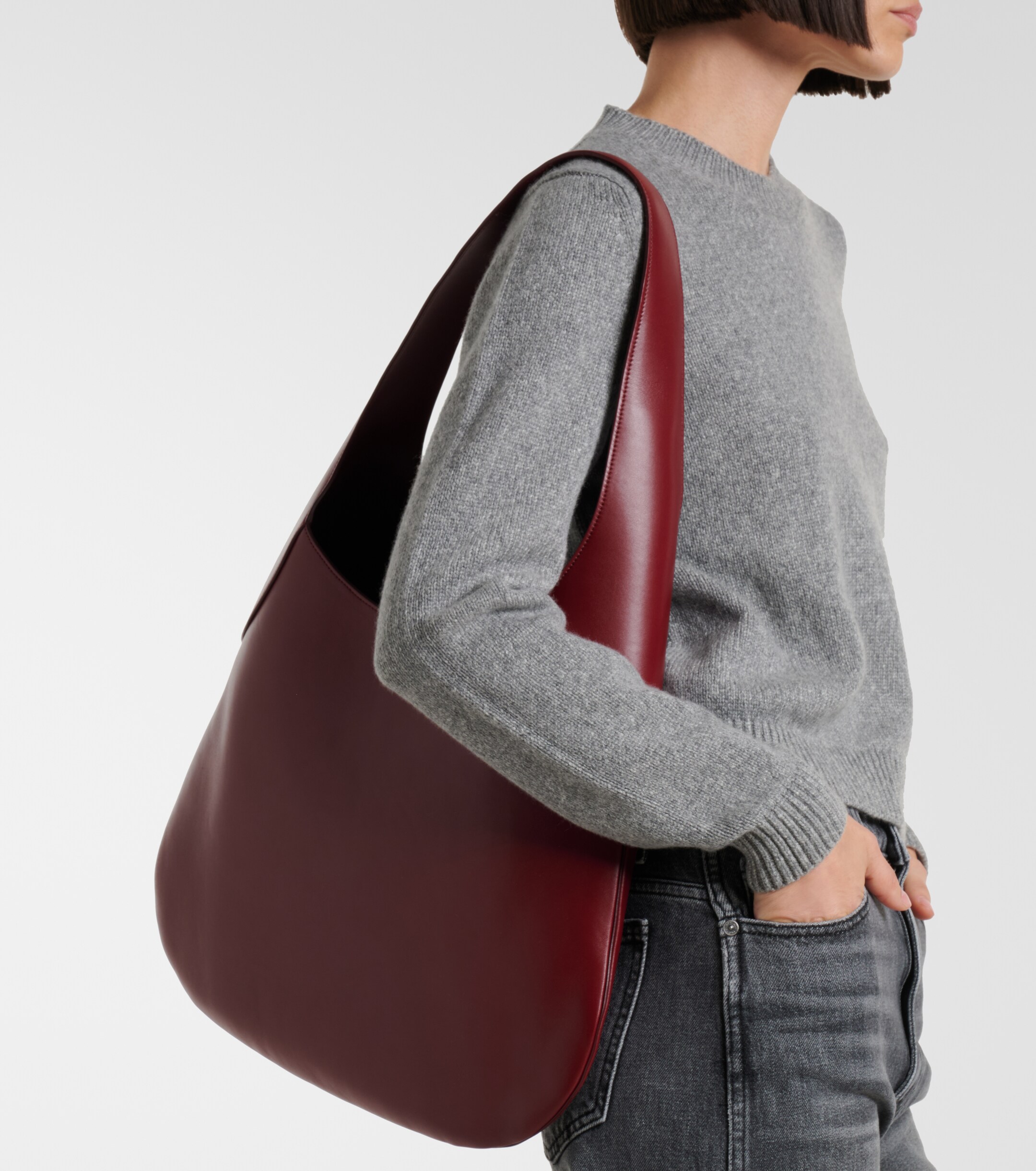 KHAITE Joan Large leather shoulder bag