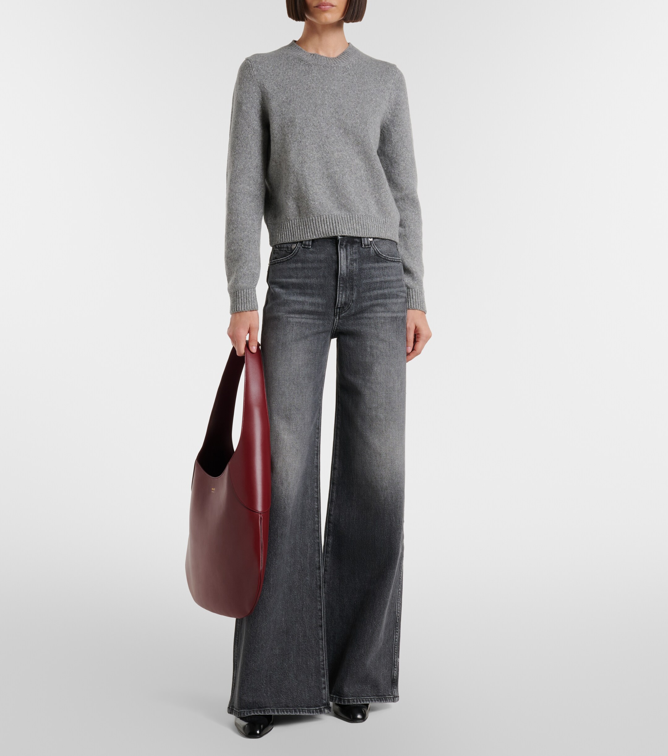 KHAITE Joan Large leather shoulder bag