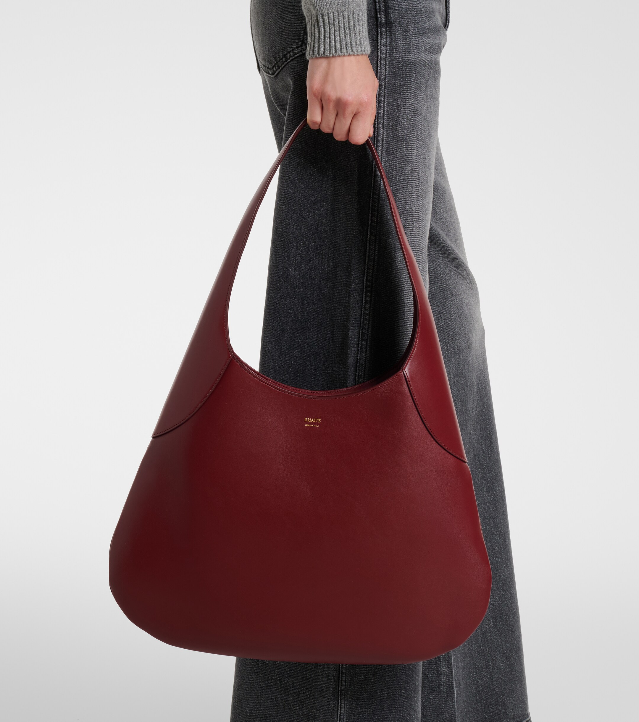 KHAITE Joan Large leather shoulder bag