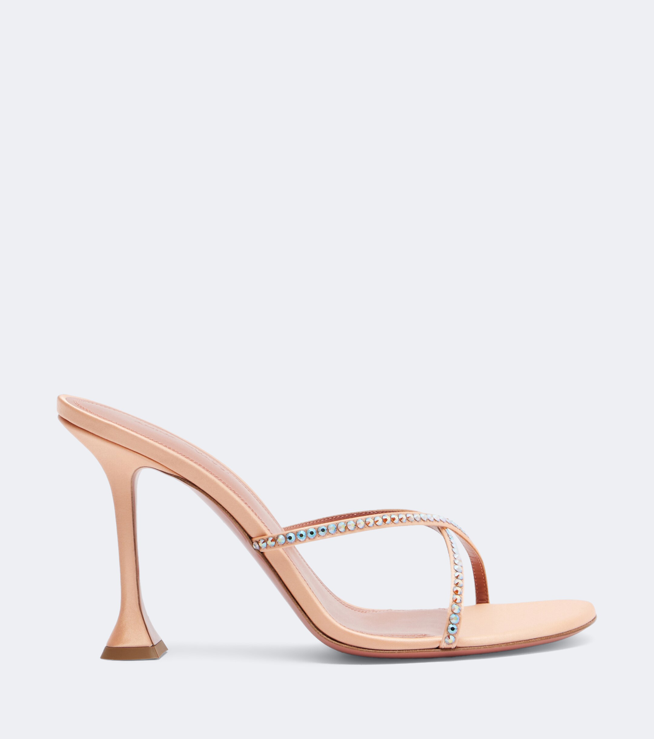AMINA MUADDI Amina Muaddi Sally crystal-embellished satin mules