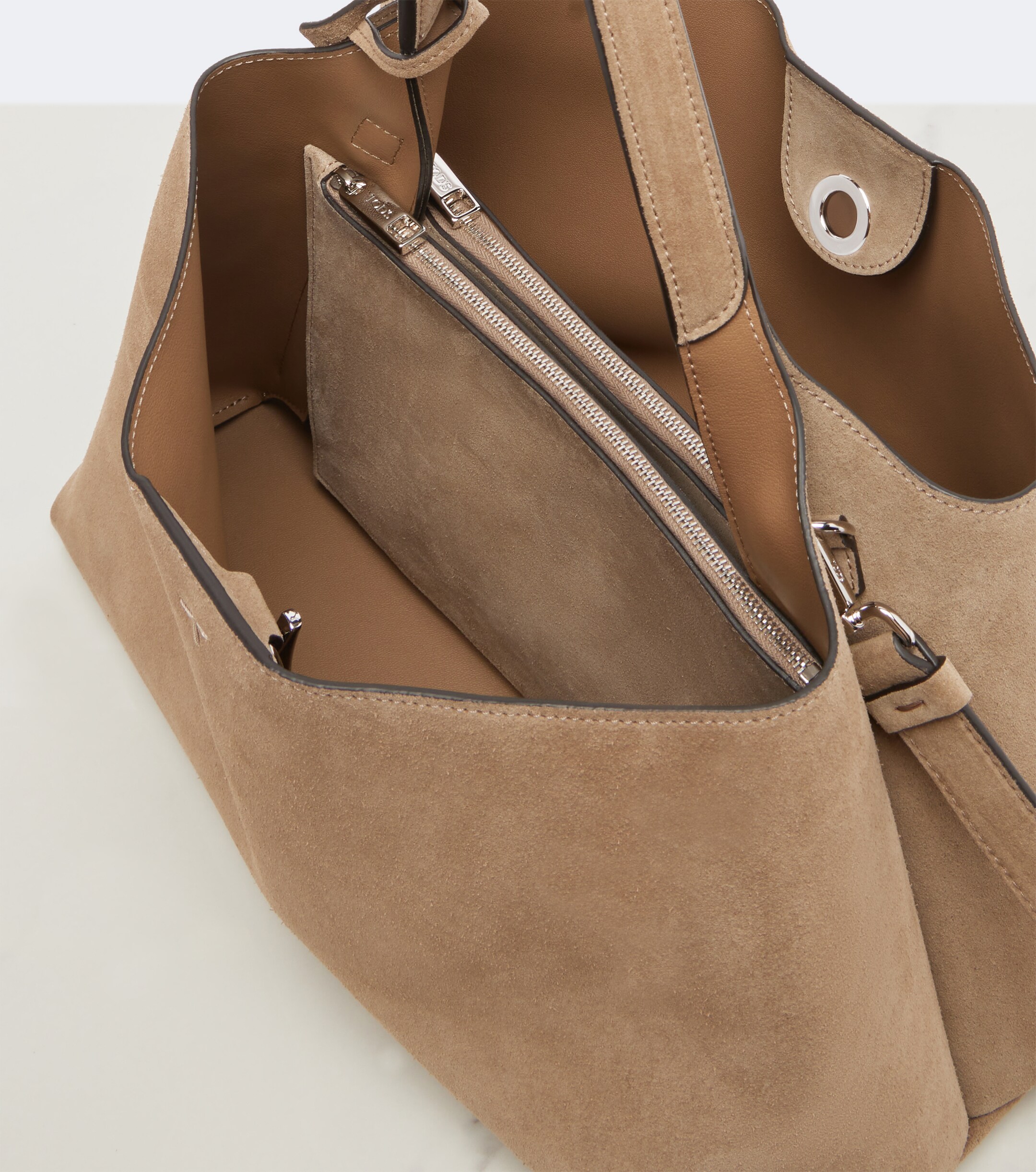 Tod's Apa Medium suede top-handle bag