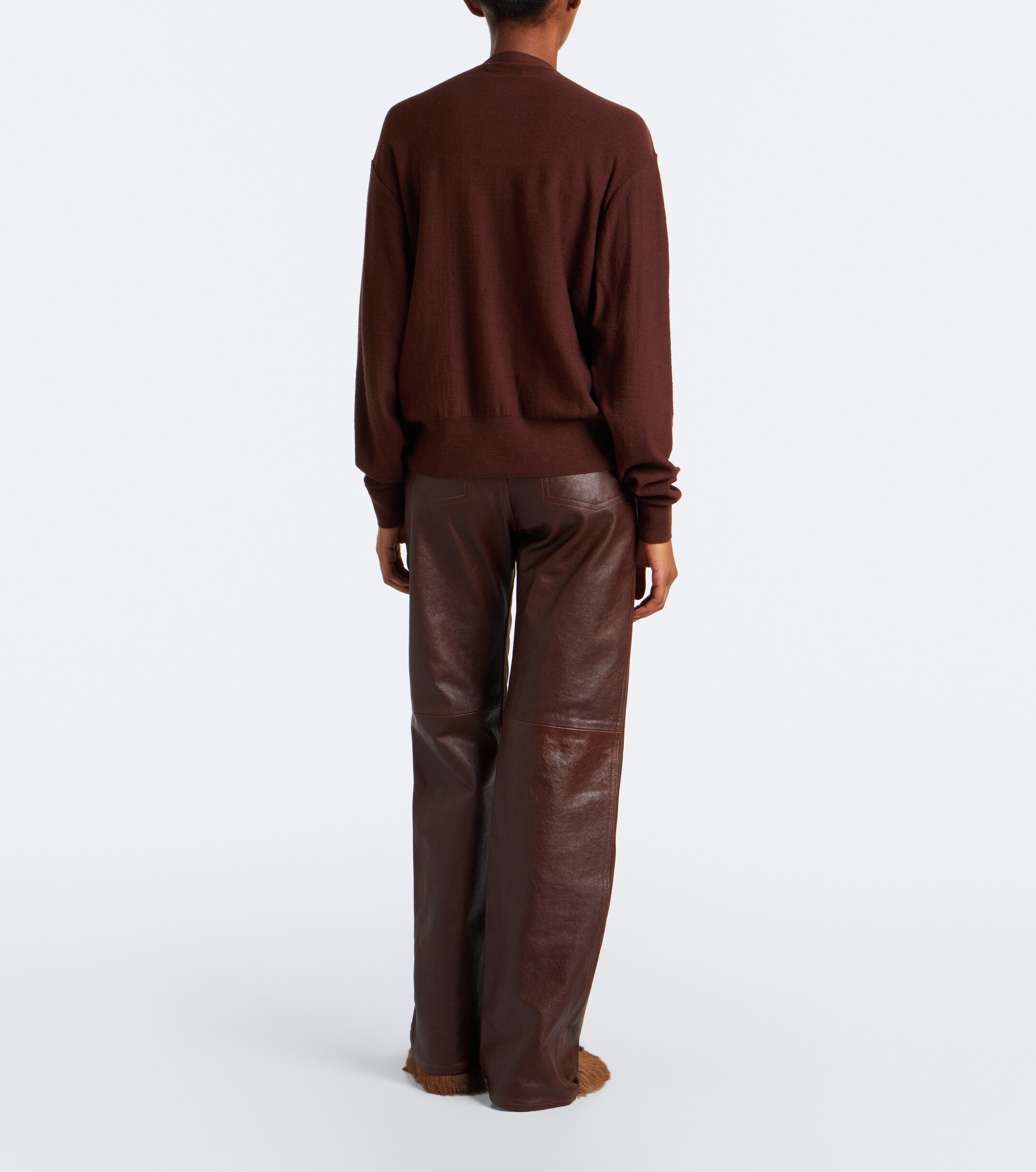 Lemaire Lemaire Leather straight pants