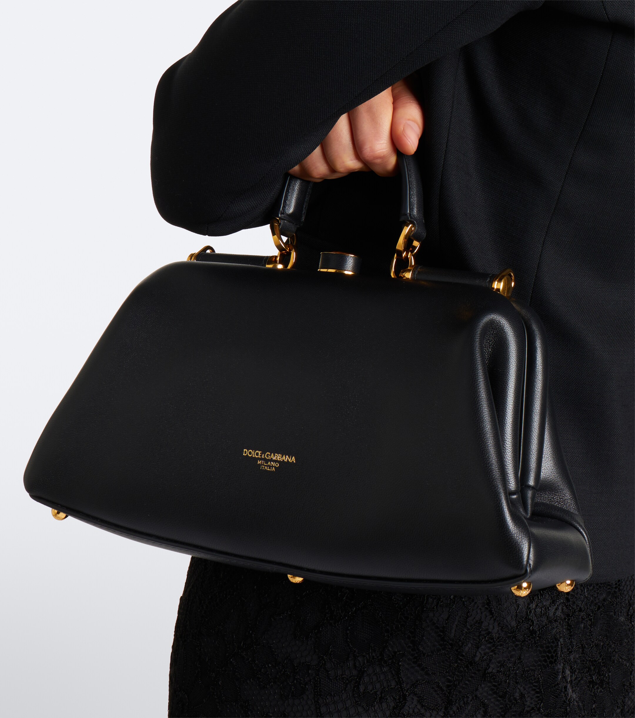 Dolce&Gabbana Dolce & Gabbana Grandma Medium leather top-handle bag