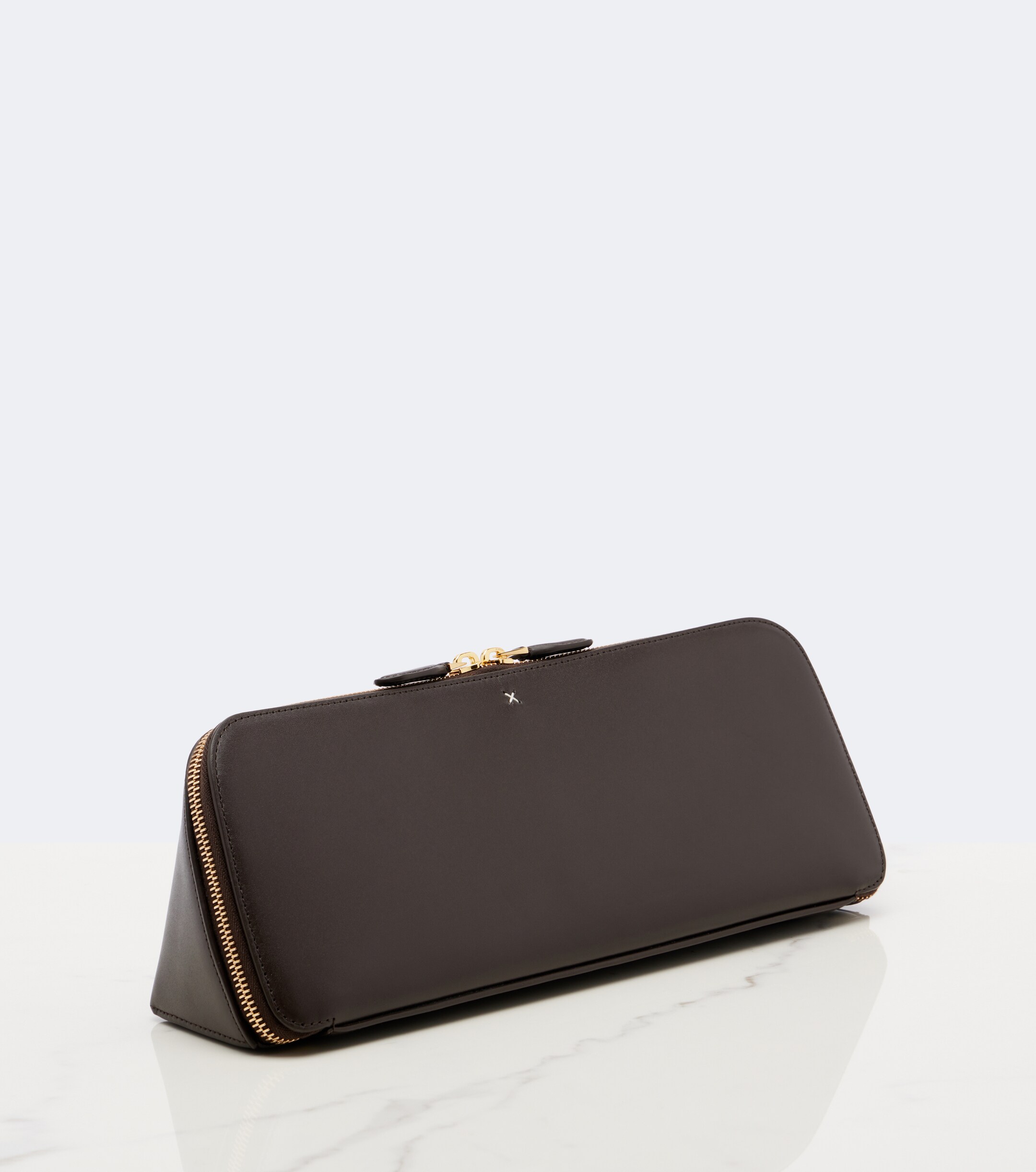 Alaïa Delta Small leather clutch