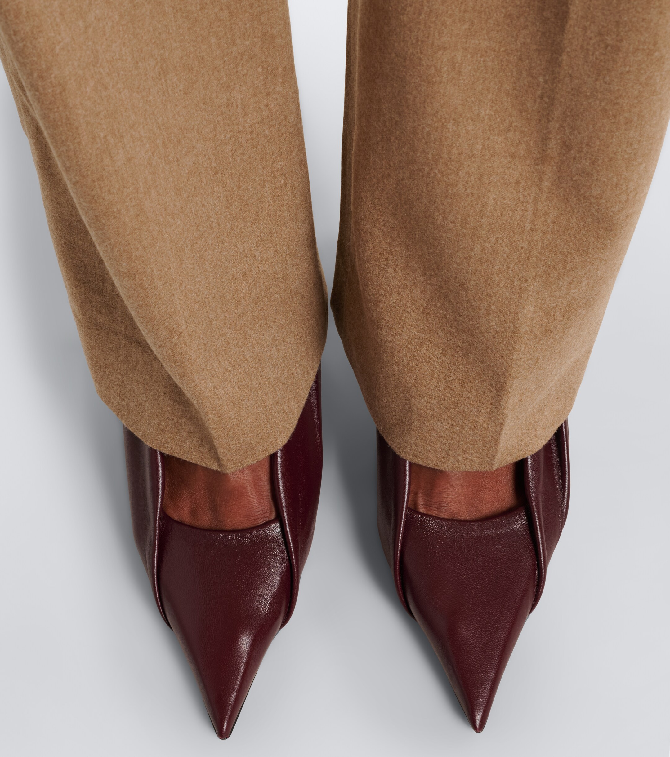 KHAITE Khaite Eve draped leather pumps