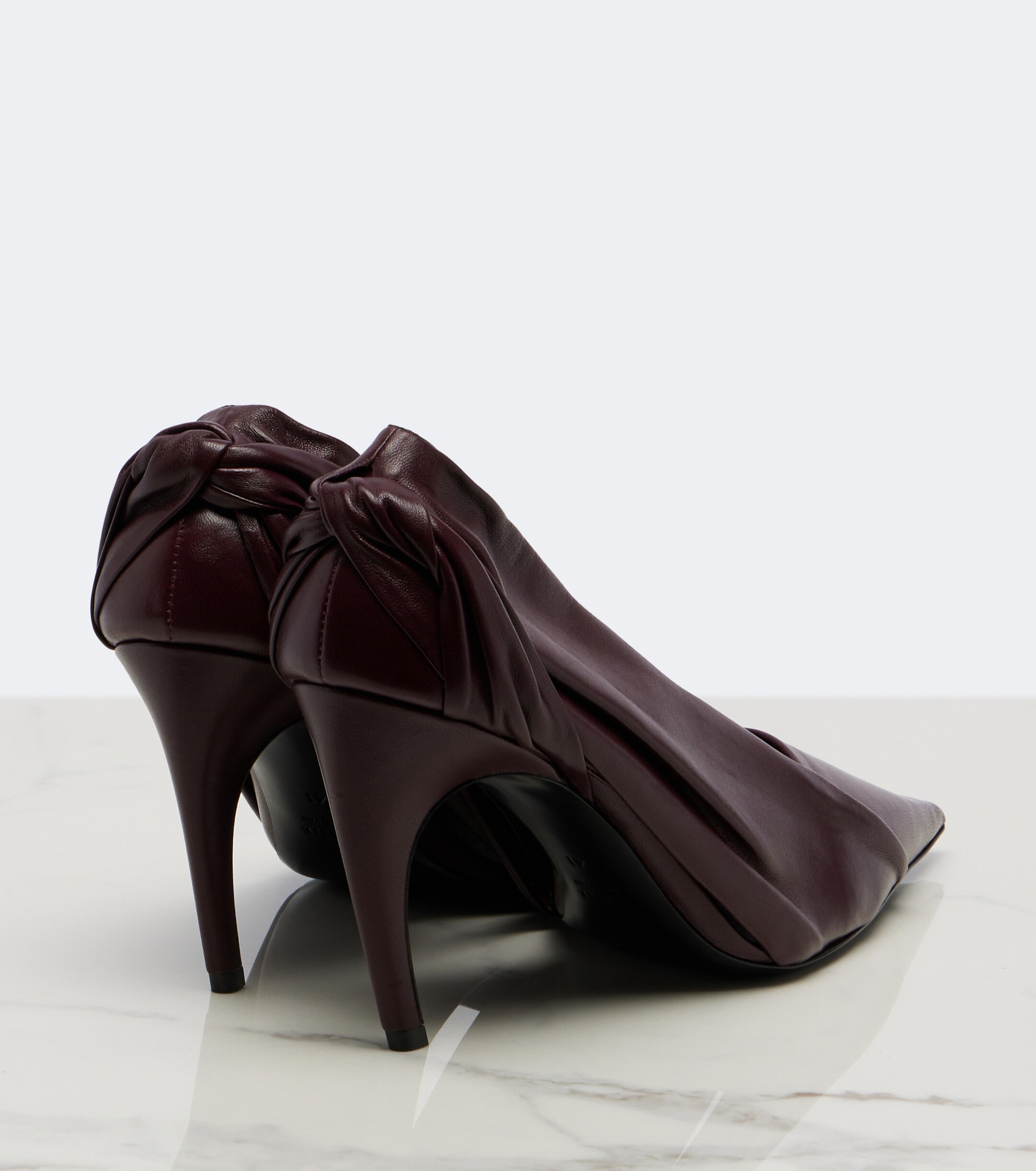 KHAITE Khaite Eve draped leather pumps