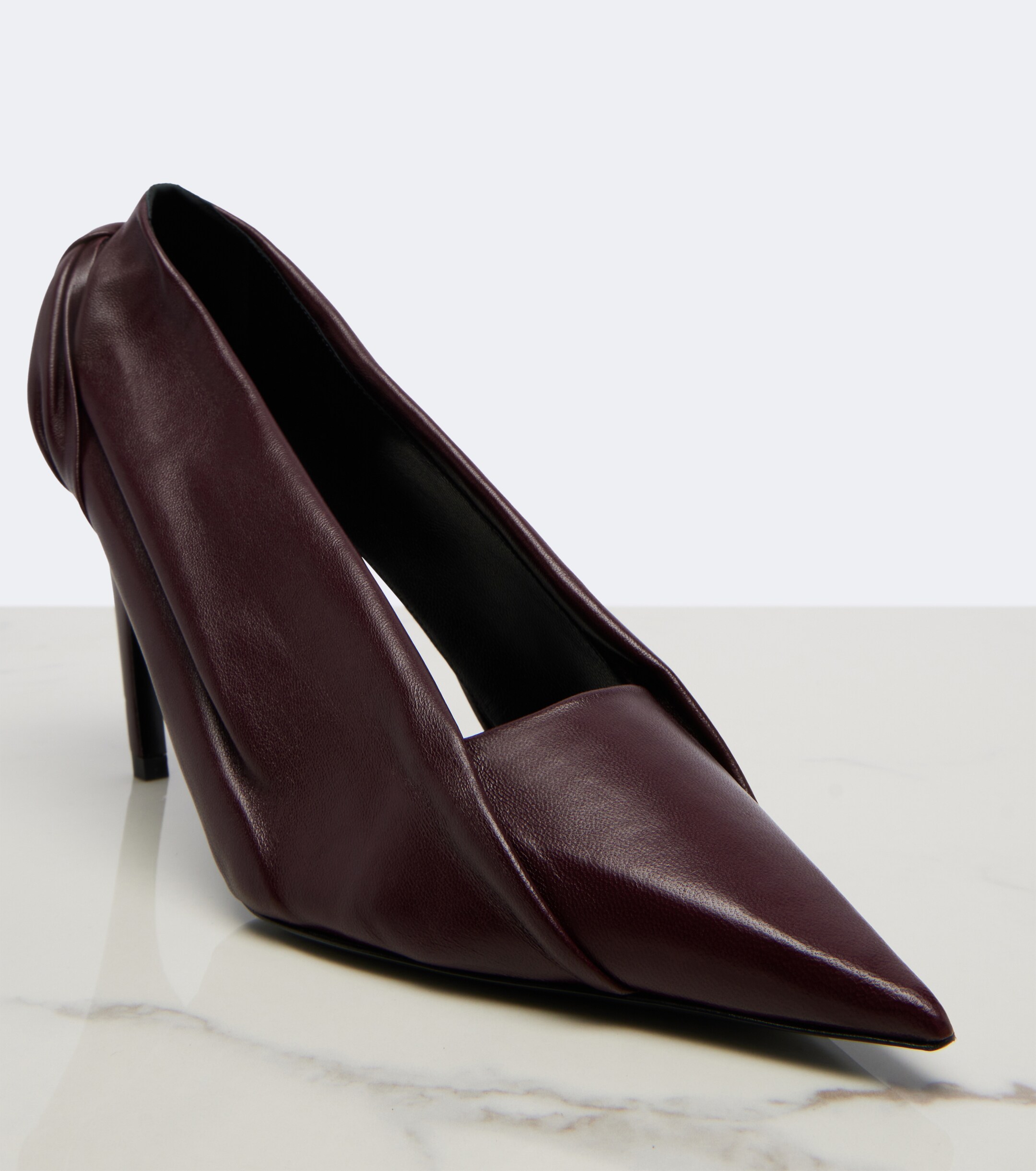 KHAITE Khaite Eve draped leather pumps