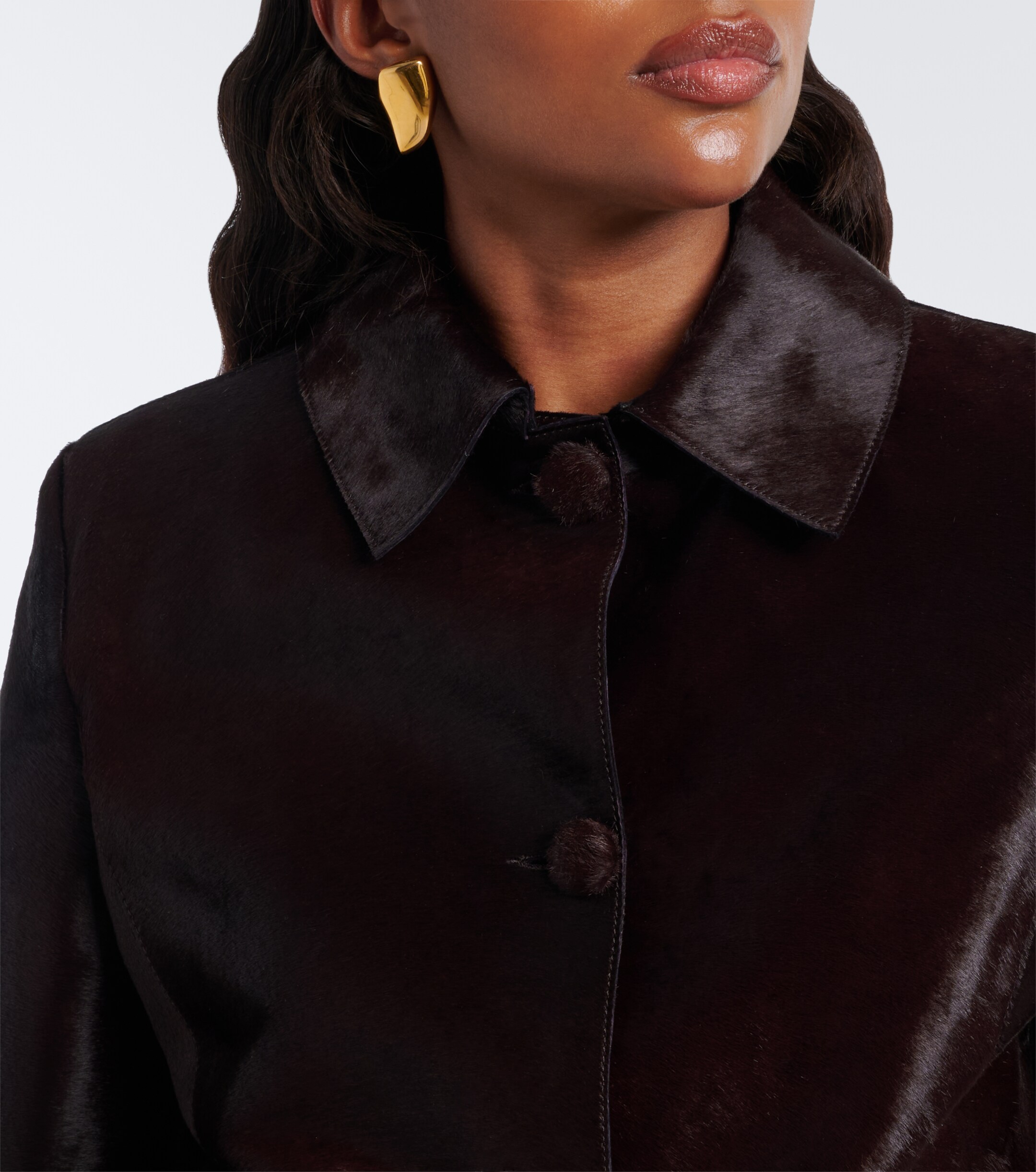 NOUR HAMMOUR Nour Hammour Hadley calf hair jacket