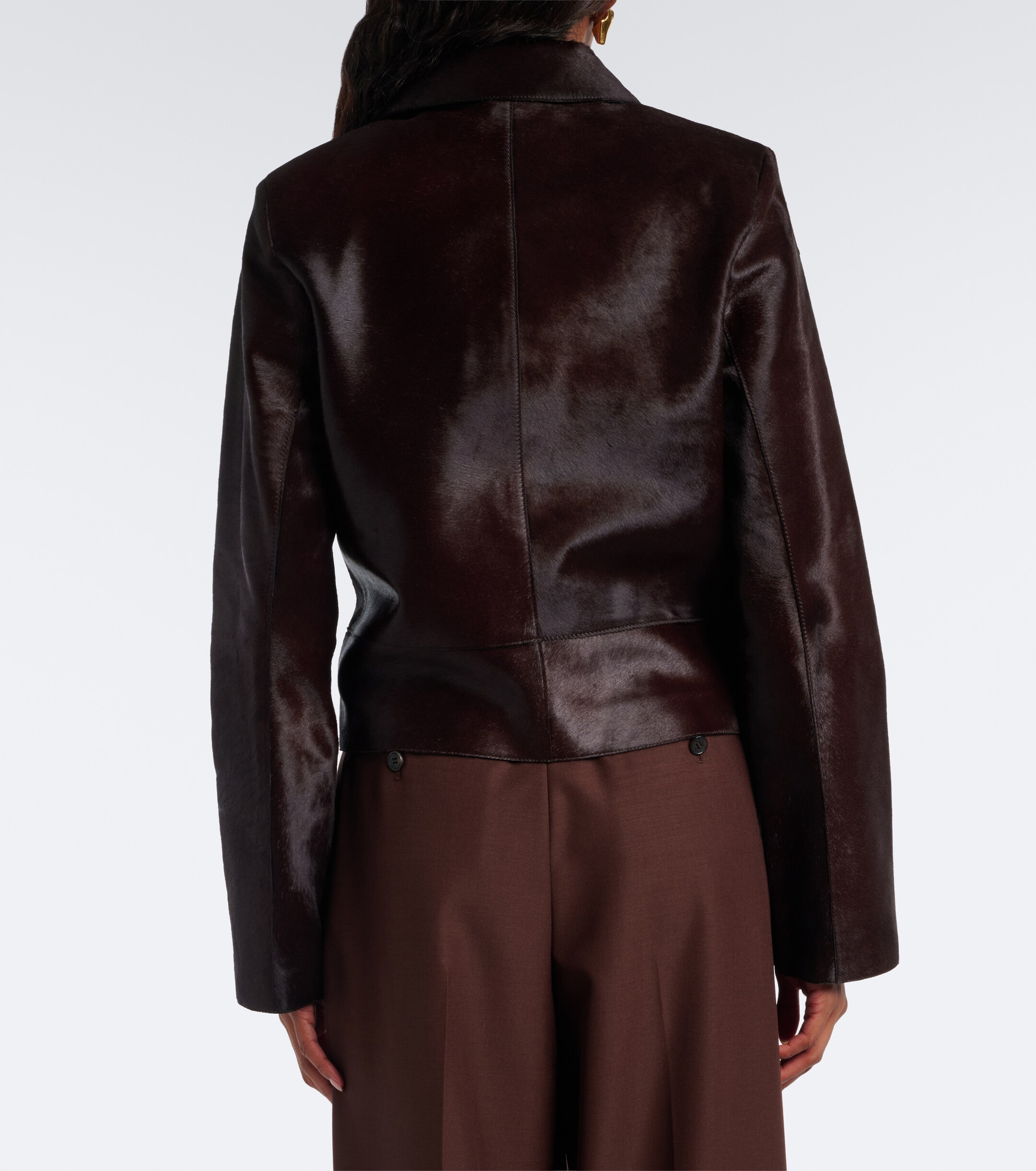 NOUR HAMMOUR Nour Hammour Hadley calf hair jacket