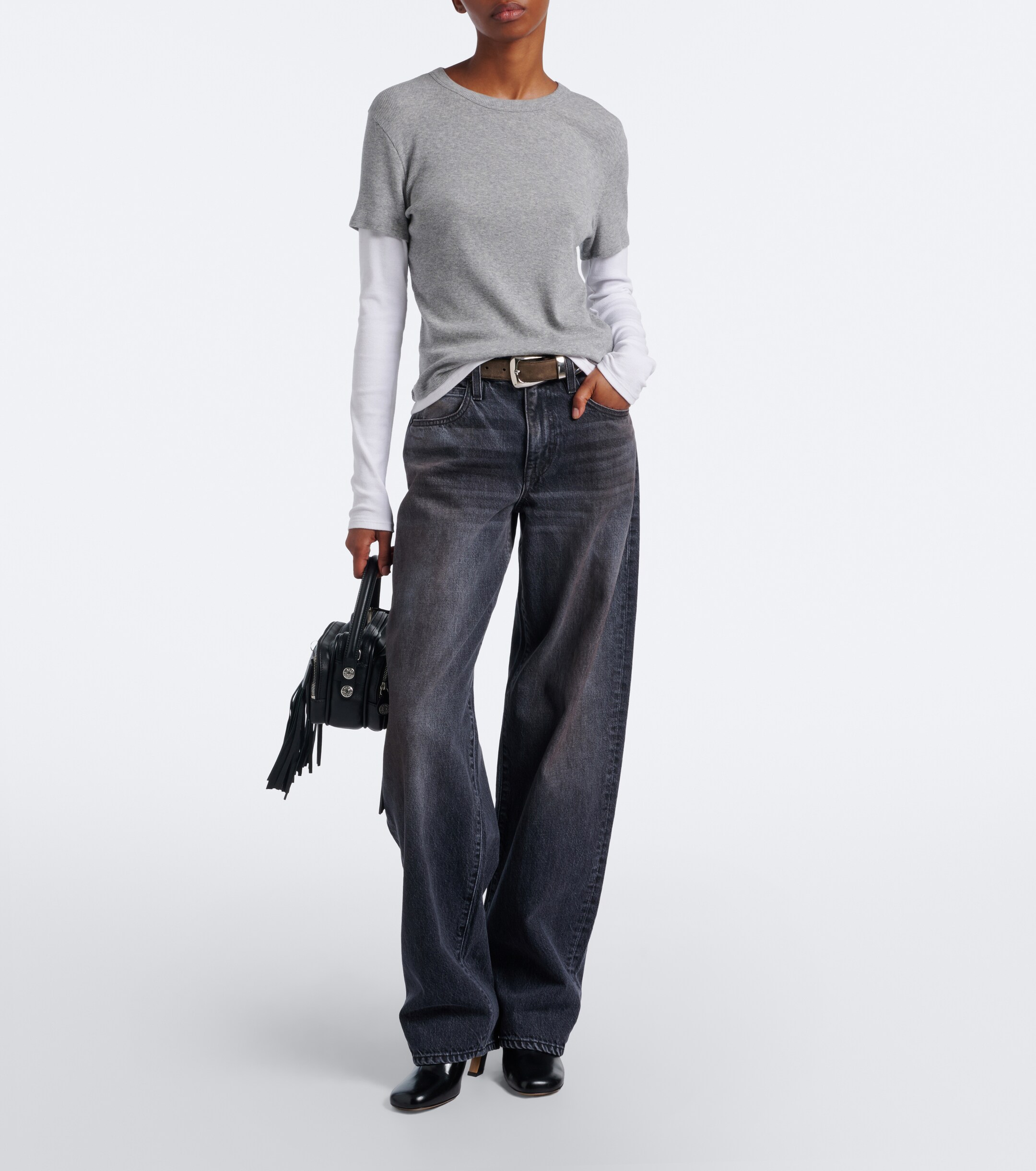 SLVRLAKE SLVRLAKE Hailey barrel-leg jeans
