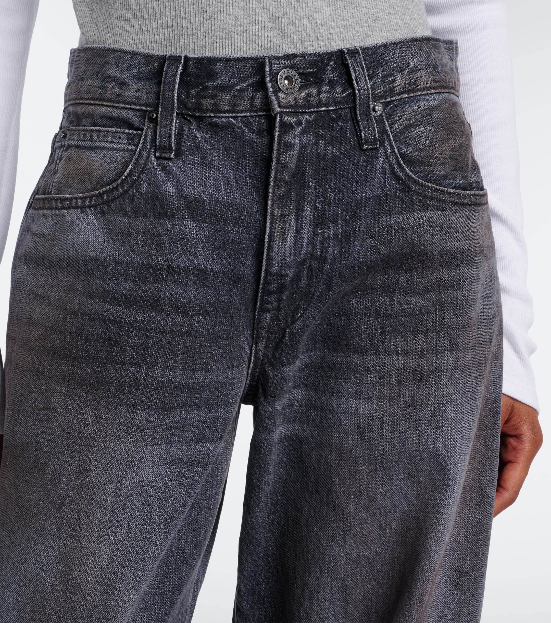 SLVRLAKE SLVRLAKE Hailey barrel-leg jeans